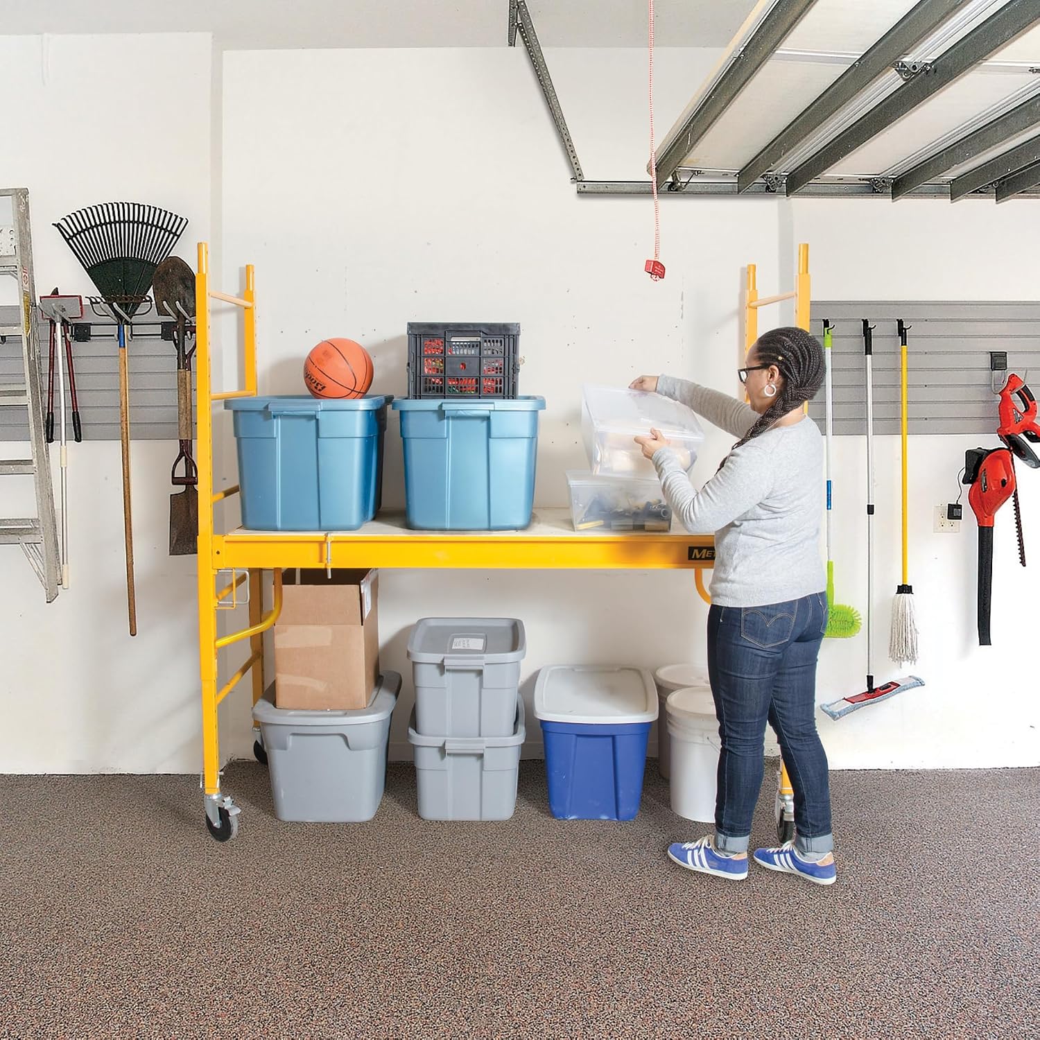 Metaltech Multipurpose 6'. Baker-Style Scaffold - 1, 000-Lb. Capacity, Steel, Model# I-CISC