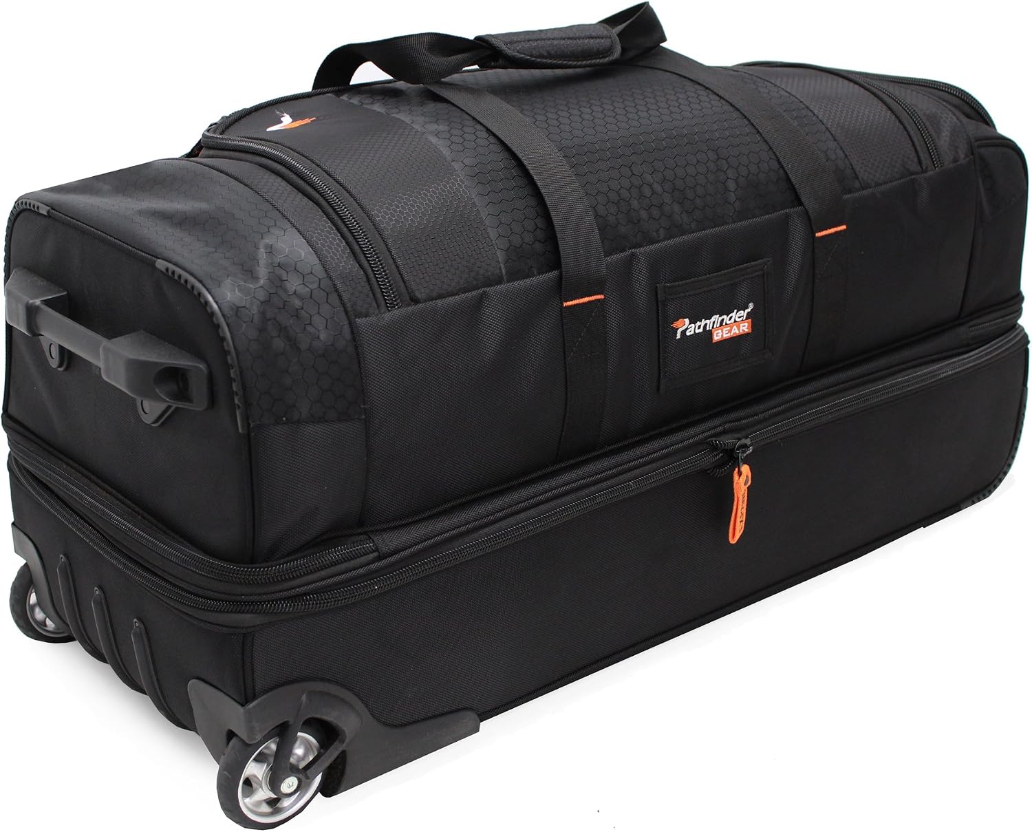 Pathfinder Gear 32 Inch Rolling Drop Bottom Duffel, Olive, One Size