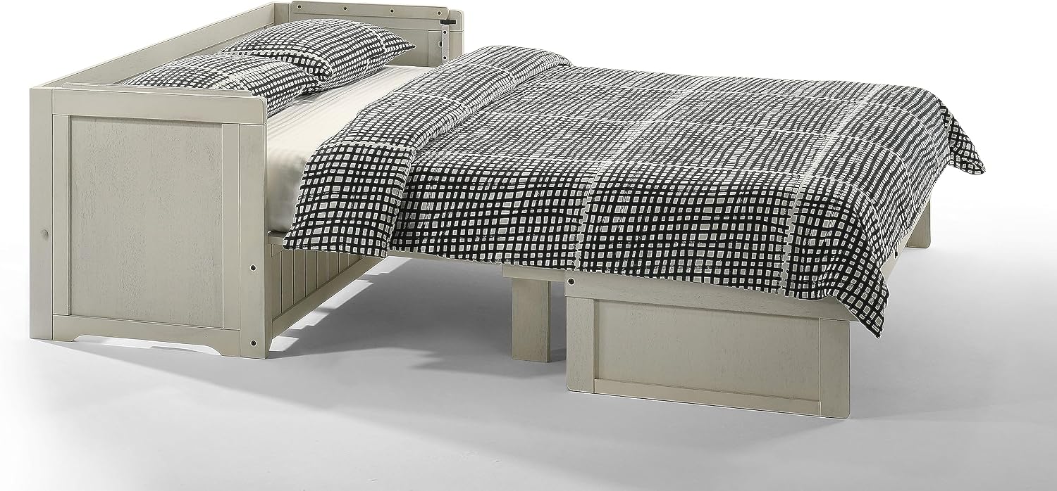 NIGHT & DAY Furniture Murphy Cube Cabinet Bed Pre-Assembled (Cherry, Queen) | Pre-Assembled