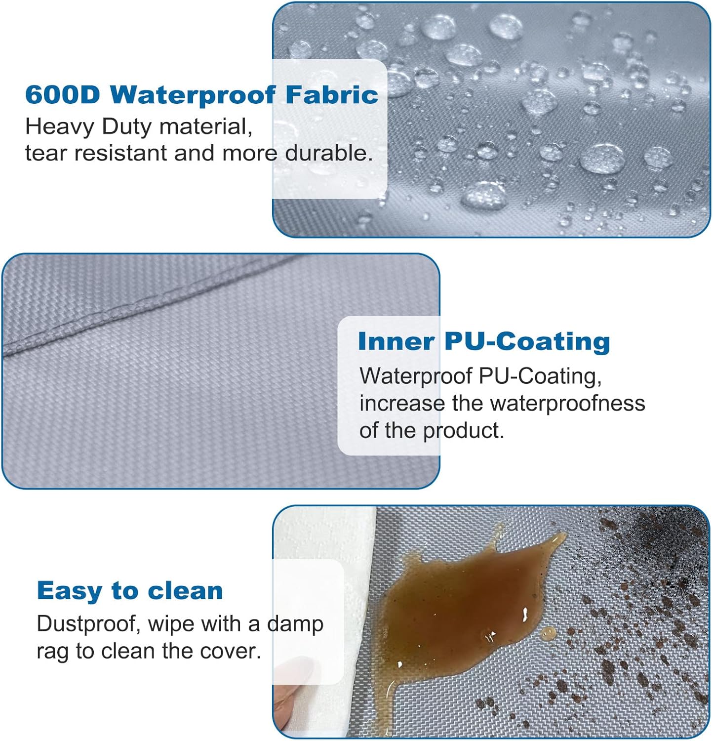 AKEfit Air Conditioner Cover for Outside, Grey, 24W x 24D x 30H inch