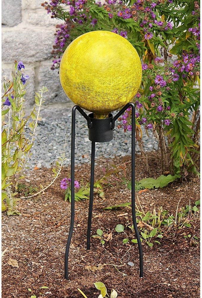 Achla Designs G10-FG-C Gazing, Fern Green 10 inch Glass Garden Globe Ball Sphere, 10