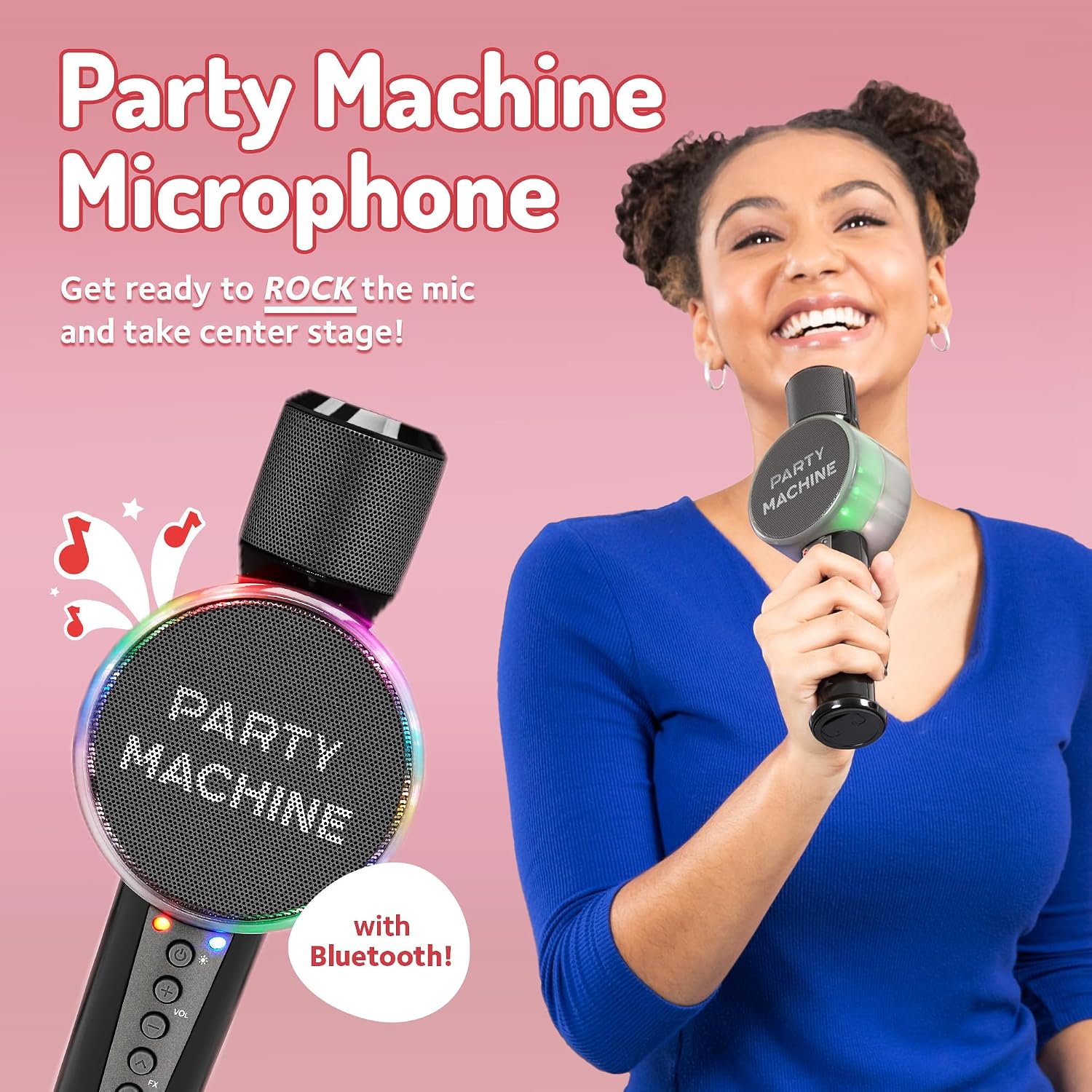 Singing Machine Wireless Karaoke Microphone for Kids & Adults