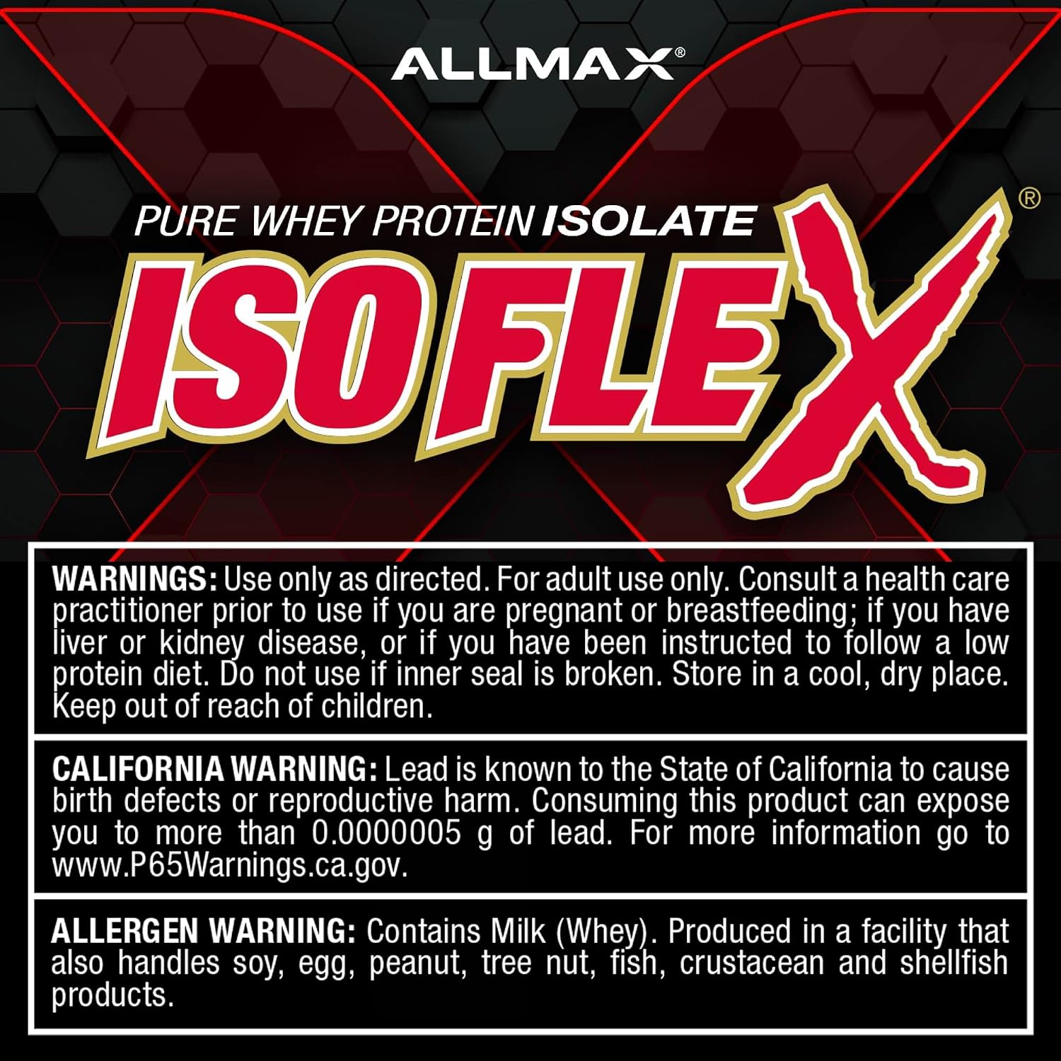 ALLMAX ISOFLEX Whey Protein Isolate, Chocolate Peanut Butter, 5 lb