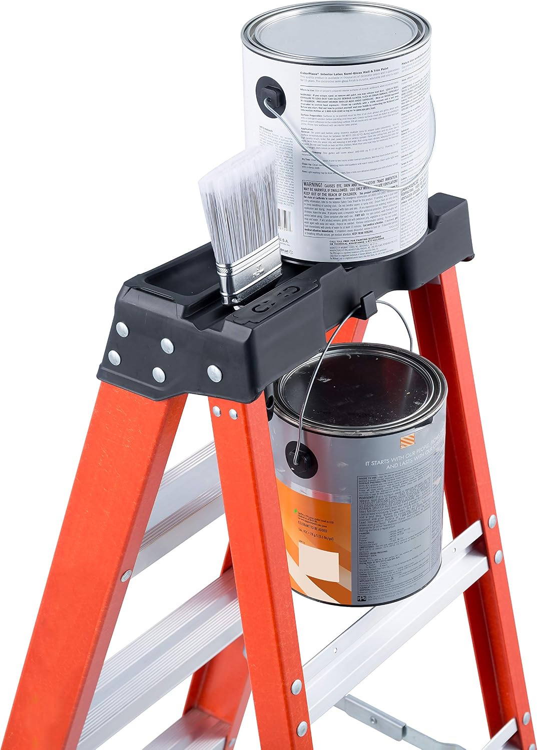 Louisville Ladder 6-Foot Fiberglass Step Ladder, 375-Pound Load Capacity, Type IAA, FS1406HD