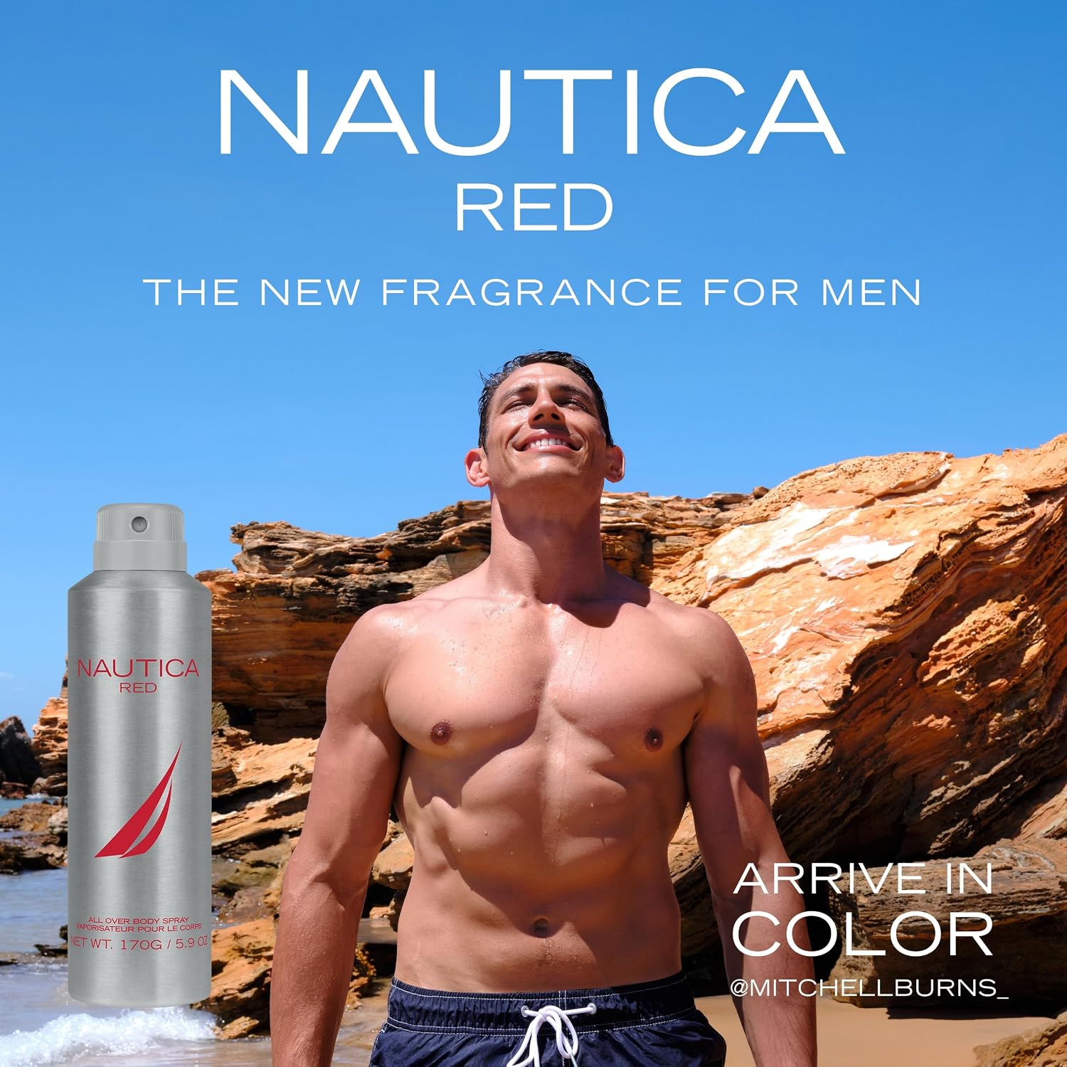 Nautica Blue Eau de Toilette, Men's Fragrance, 3.4 fl oz