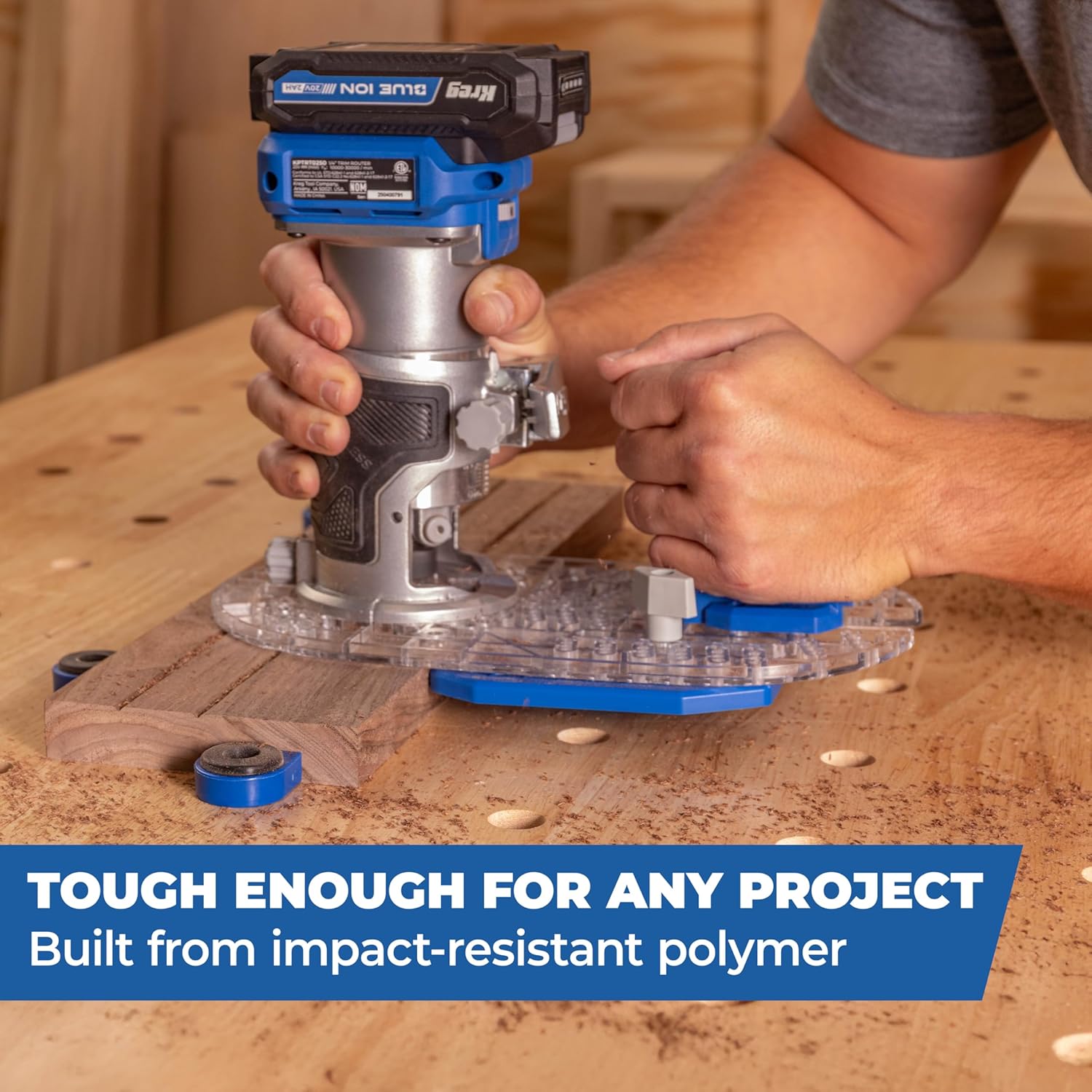 Kreg Trim Router Edge Guide - Precision Router Edge Guide Accessory - Durable Attachment for Accurate Alignment - Fits Most Trim Routers