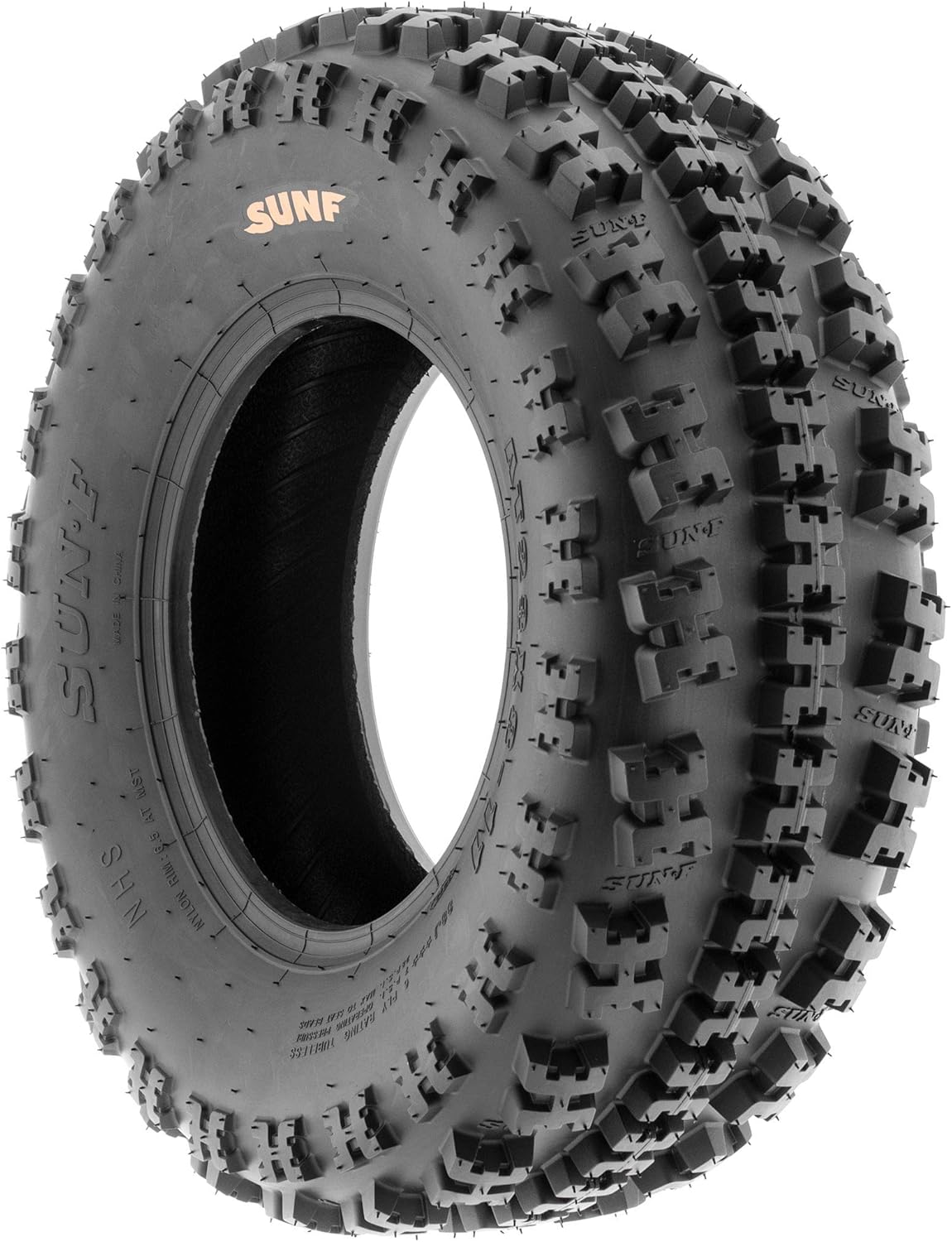 SunF XC ATV UTV Knobby Sport Tires 22x10-9,6 PR Tubeless A027, Set of 2