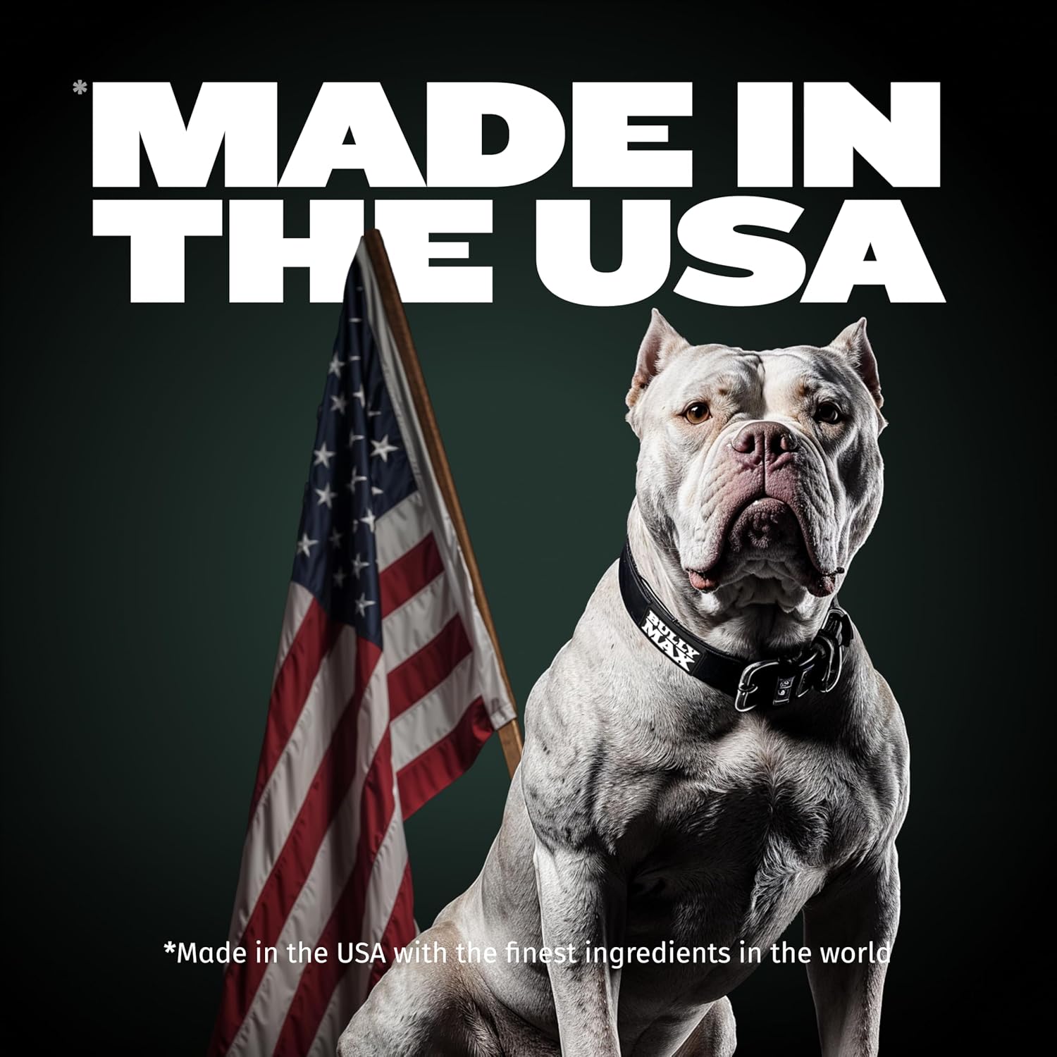Bully Max 11-in-1 Dog Muscle Builder Power Chews - High Protein Muscle Gain Supplement with Amino Acids - Vet-Recommended for Puppy & Adult Canines