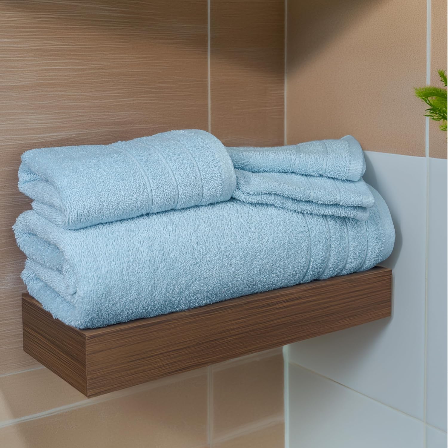 Tens Towels 8 Piece Towel Set, 2 XL Bath, 2 Hand, 4 Washcloth, Dark Grey