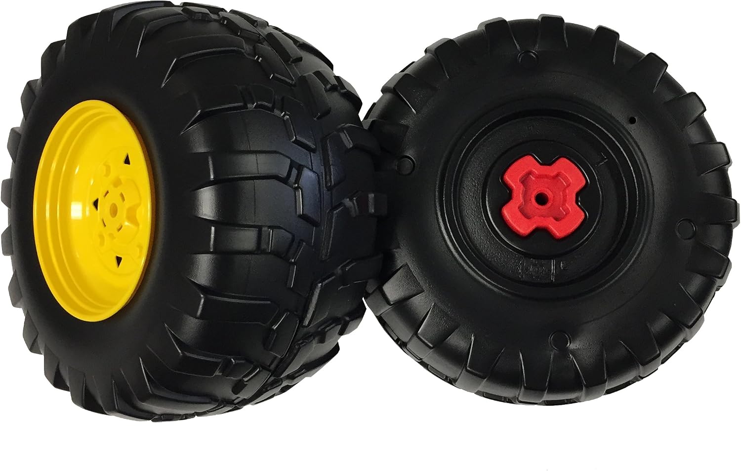 Peg Perego John Deere Gator HPX Rear Wheels Black Unfinished (3 x 3. inches /1 x 0 mm