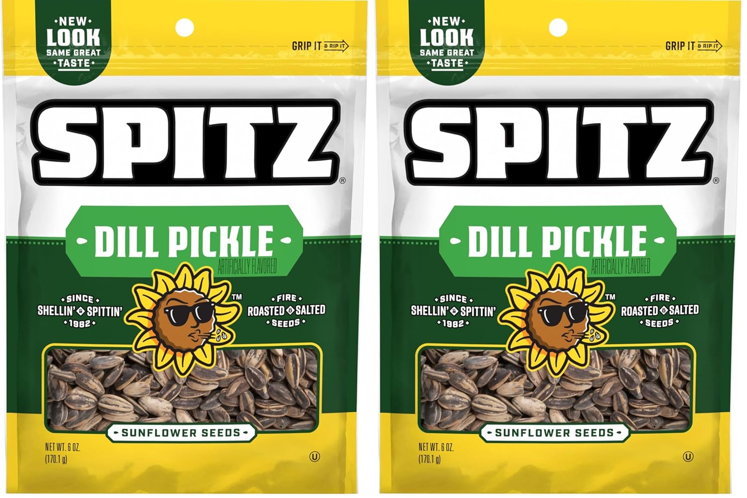 Spitz Sunflower Seeds, Salted, 6 Ounce (Pack of 9)