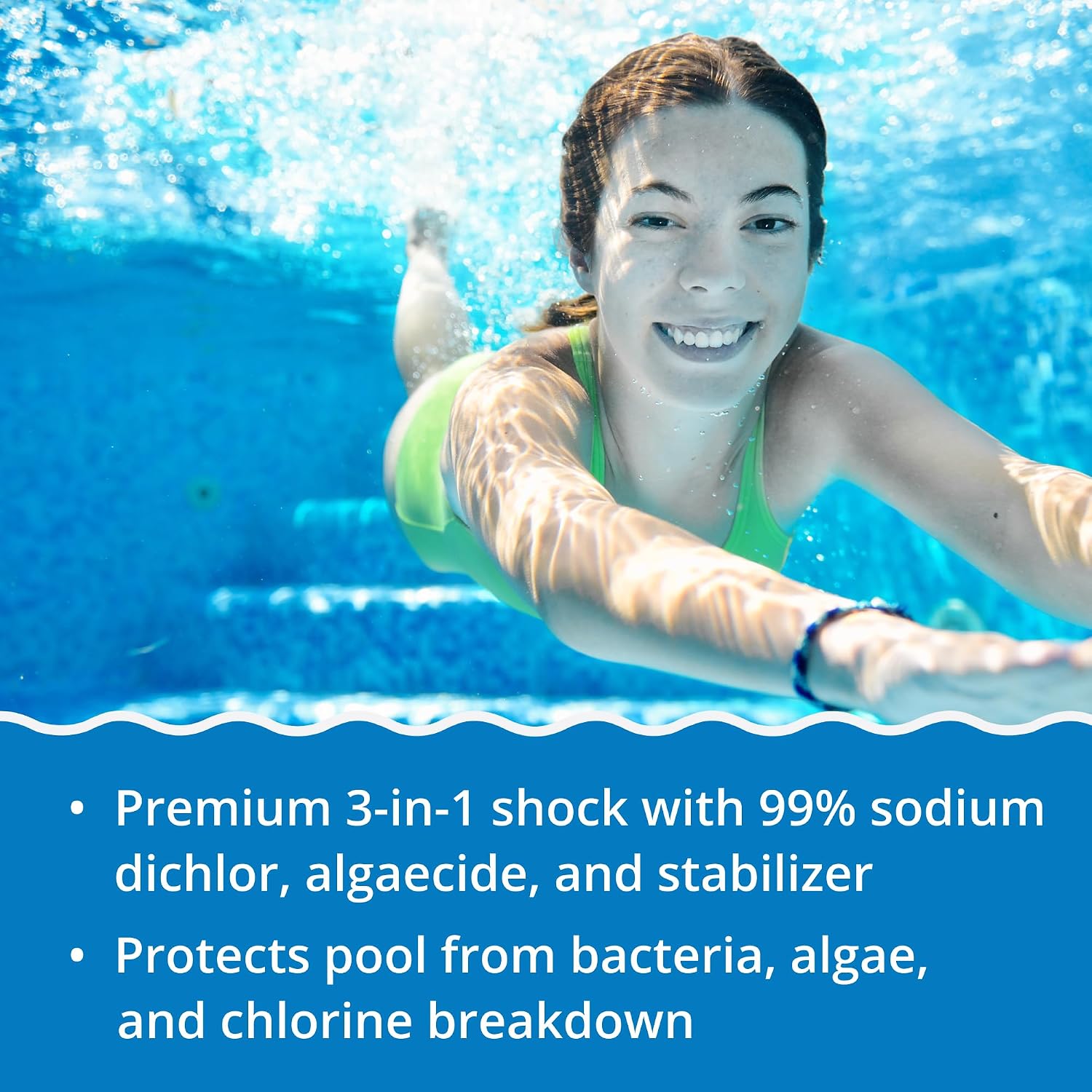 In The Swim Premium 3-in-1 Pool Shock - Di-Zap - 24 x 1 Pound Bags