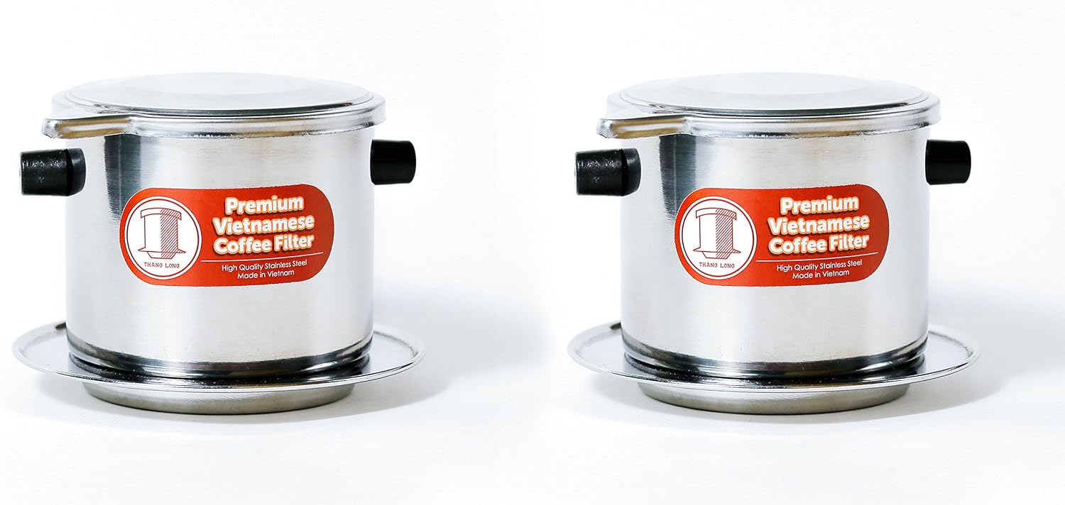 Vietnamese Drip Coffee Maker Filter. Single Cup Serve. Inox. 6 oz Small Stainless Steel