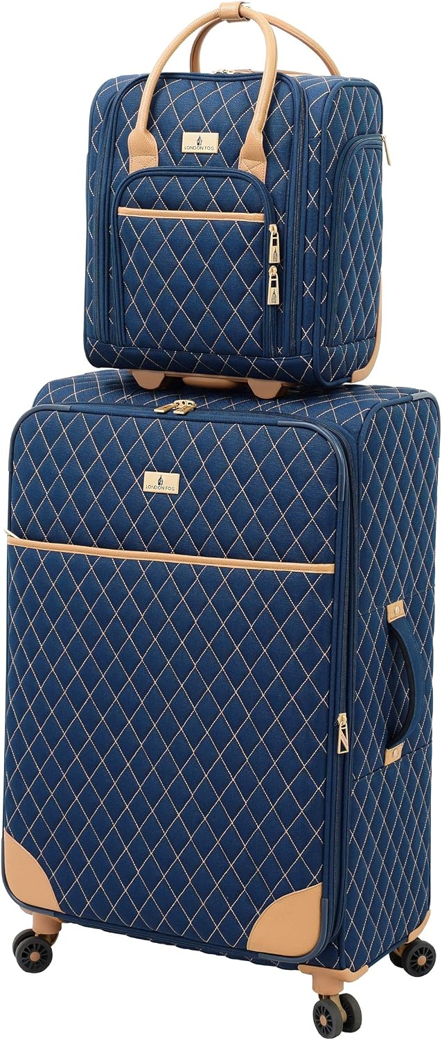 LONDON FOG Queensbury 15 Verticle Under The Seat Bag, Navy
