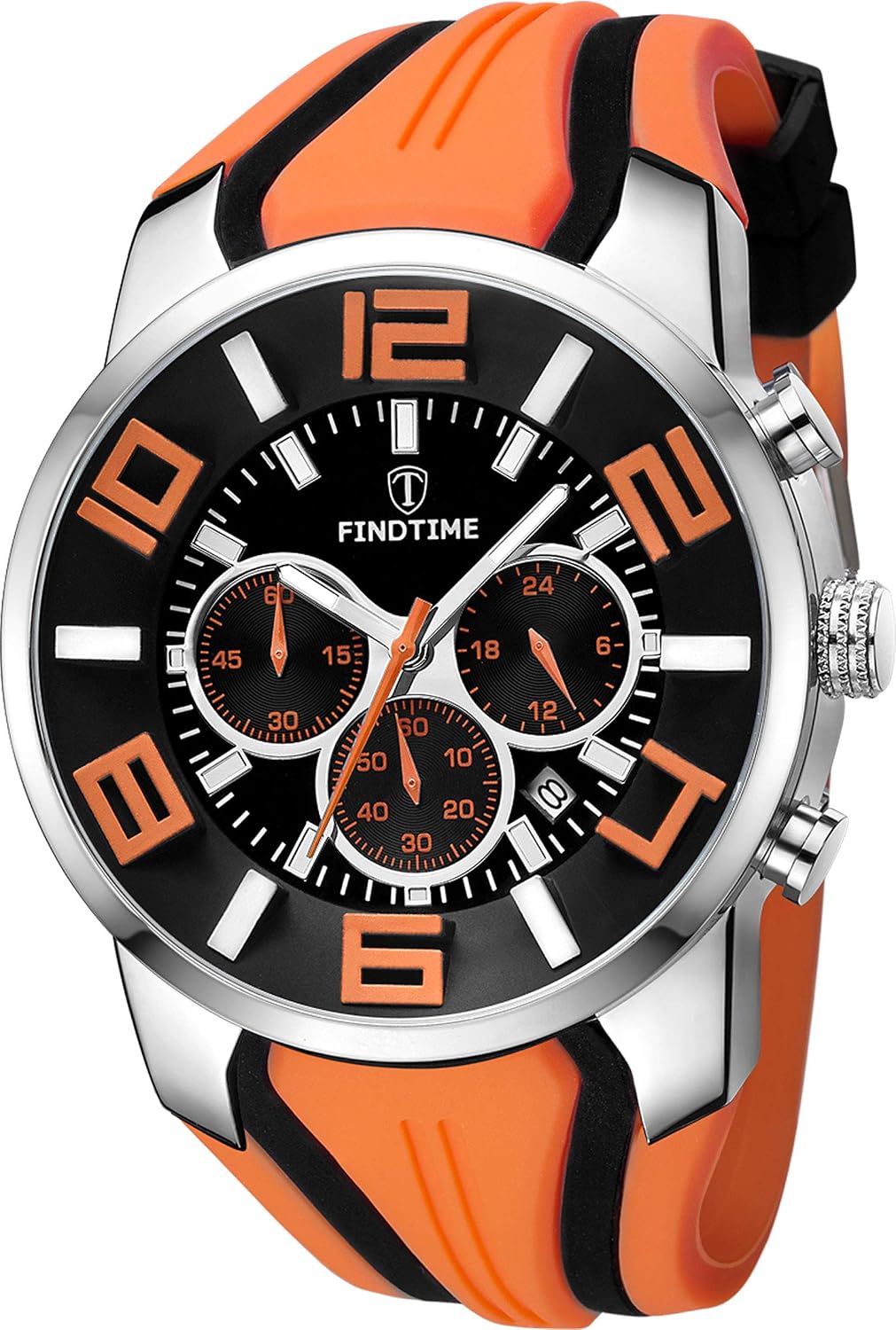 findtime Mens Sport Watches for Men Reloj para Hombre Colorful Cool Unique Analog Stylish Wrist Watch Chronograph for Running Training Stopwatch