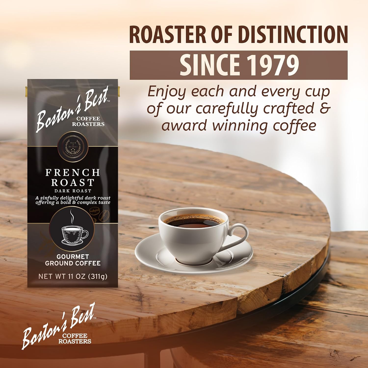 Boston’s Best Coffee - Fall-Inspired Pumpkin Spice Medium Roast Gourmet Delicious Flavored Coffee, Premium Ground - 11 oz. / 311 g Bag