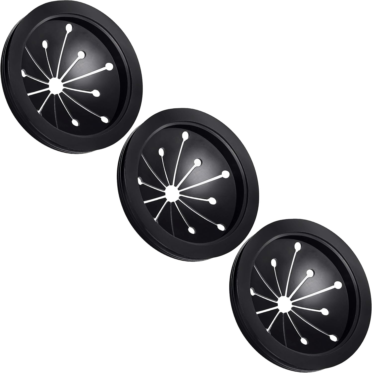3 Pcs Garbage Disposal Splash Guards Sink Baffle Disposal Replacement Multi-function Drain Plugs food Waste Disposer Accessories for Whirlaway