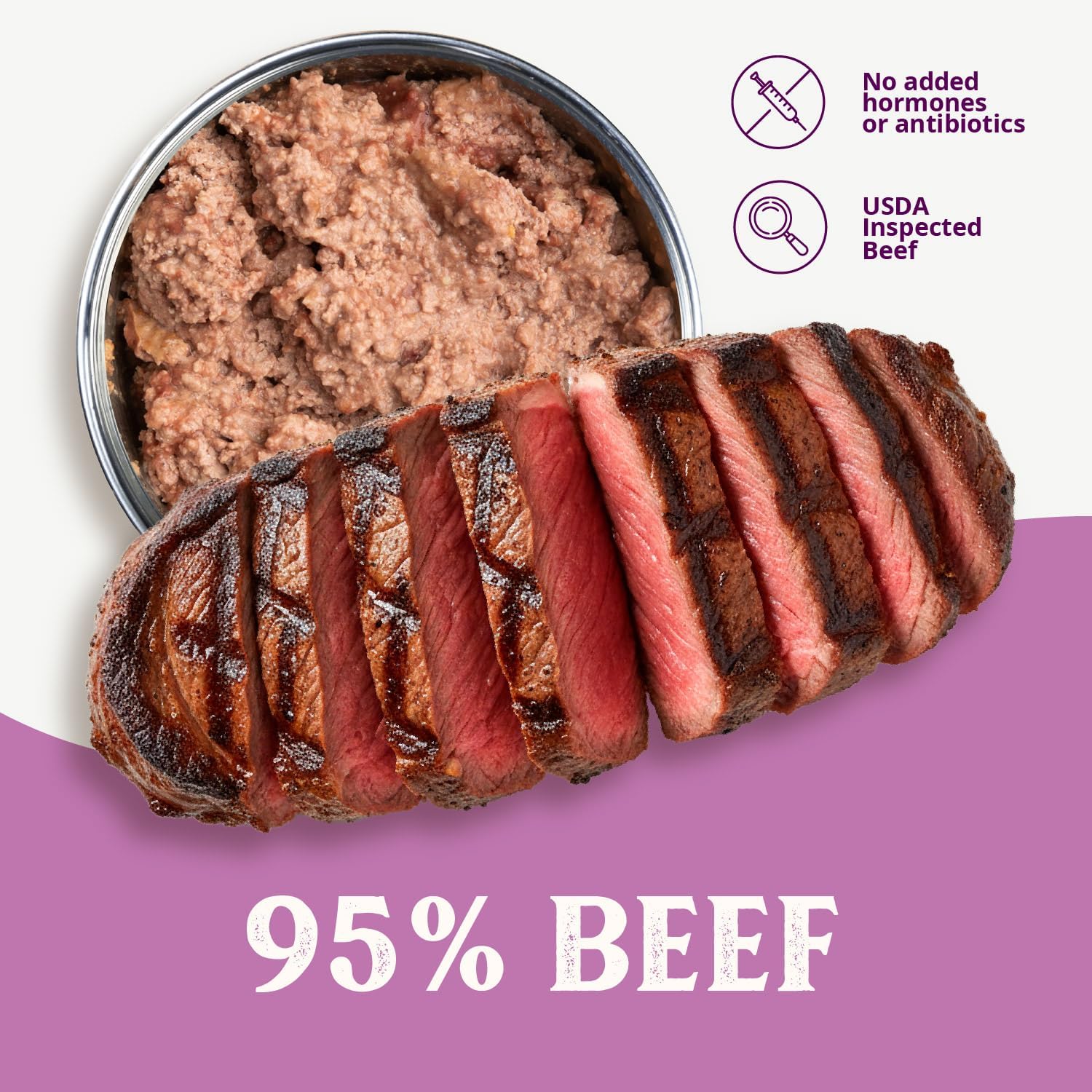 Health Extension 95% Beef Grain-Free Wet Dog Food, High Protein Recipe, Limited Ingredients, Picky Eaters, Ideal for Sensitive Stomachs 5.5 oz (Case of 24)