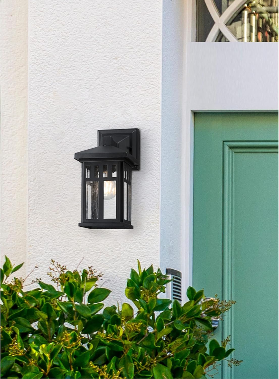 Westinghouse 6732800 Burnham One-Light Exterior Wall Lantern on Steel with Honey Art Glass, Oil Rubbed Bronze Finish, 1 Pack