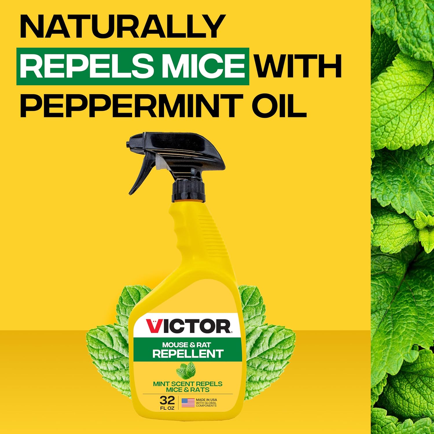Victor Mouse and Rat Repellent Spray, 32 oz Bottle