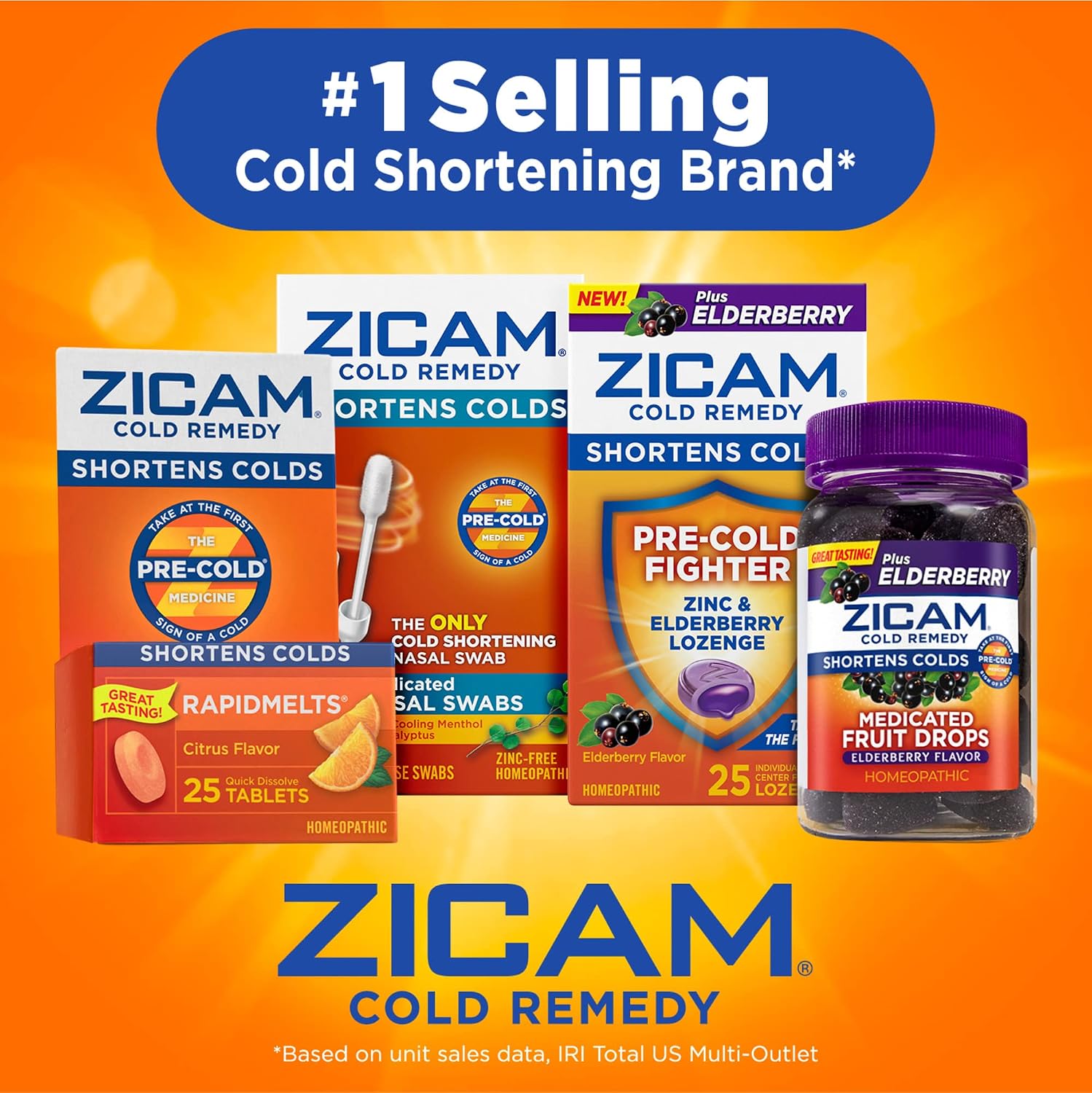Zicam Cold Remedy RapidMelts, Citrus, 25 Count