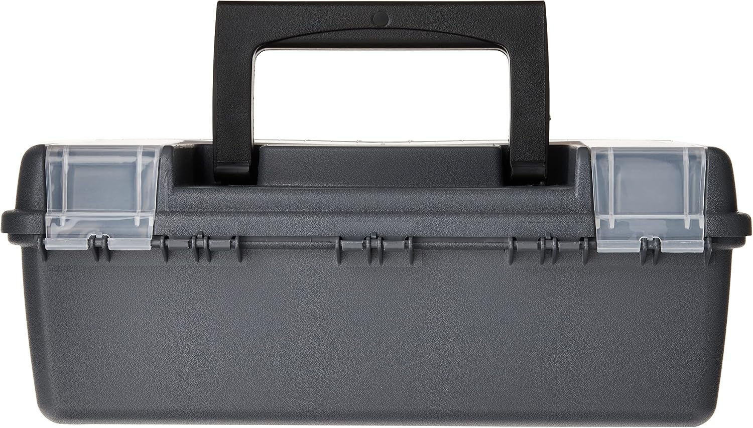 Plano Molding 114-002 13-Inch Compact Tool Box, Graphite Gray with Black Handle and Latches