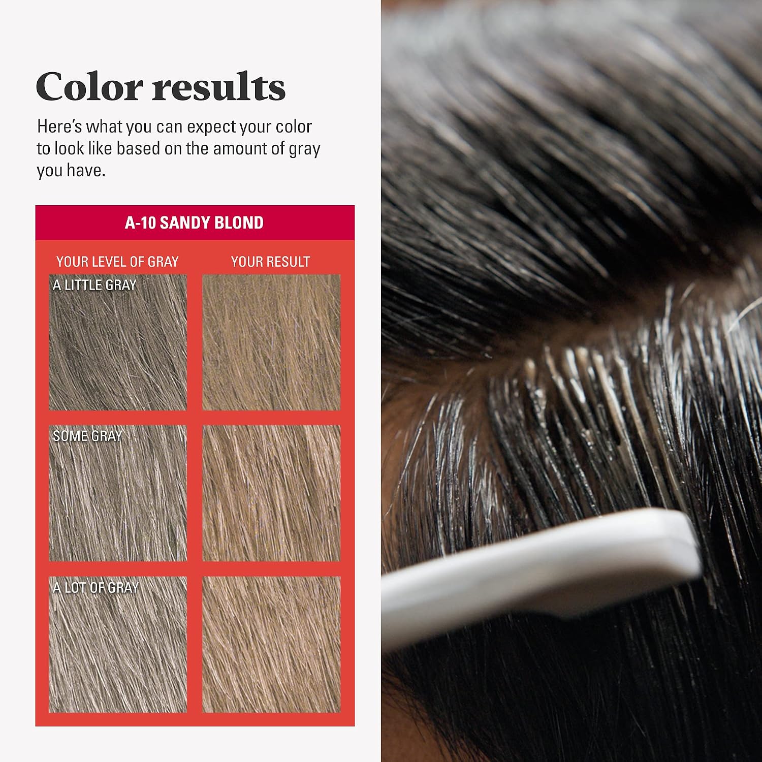 JUST FOR MEN Easy Comb-In Color, No-Mix, Light Brown A-25 (1 Pack) | Easy Comb-In Color light brown patented no-mix formula instantly combs away gray. Targeted gray coverage. Easy application.