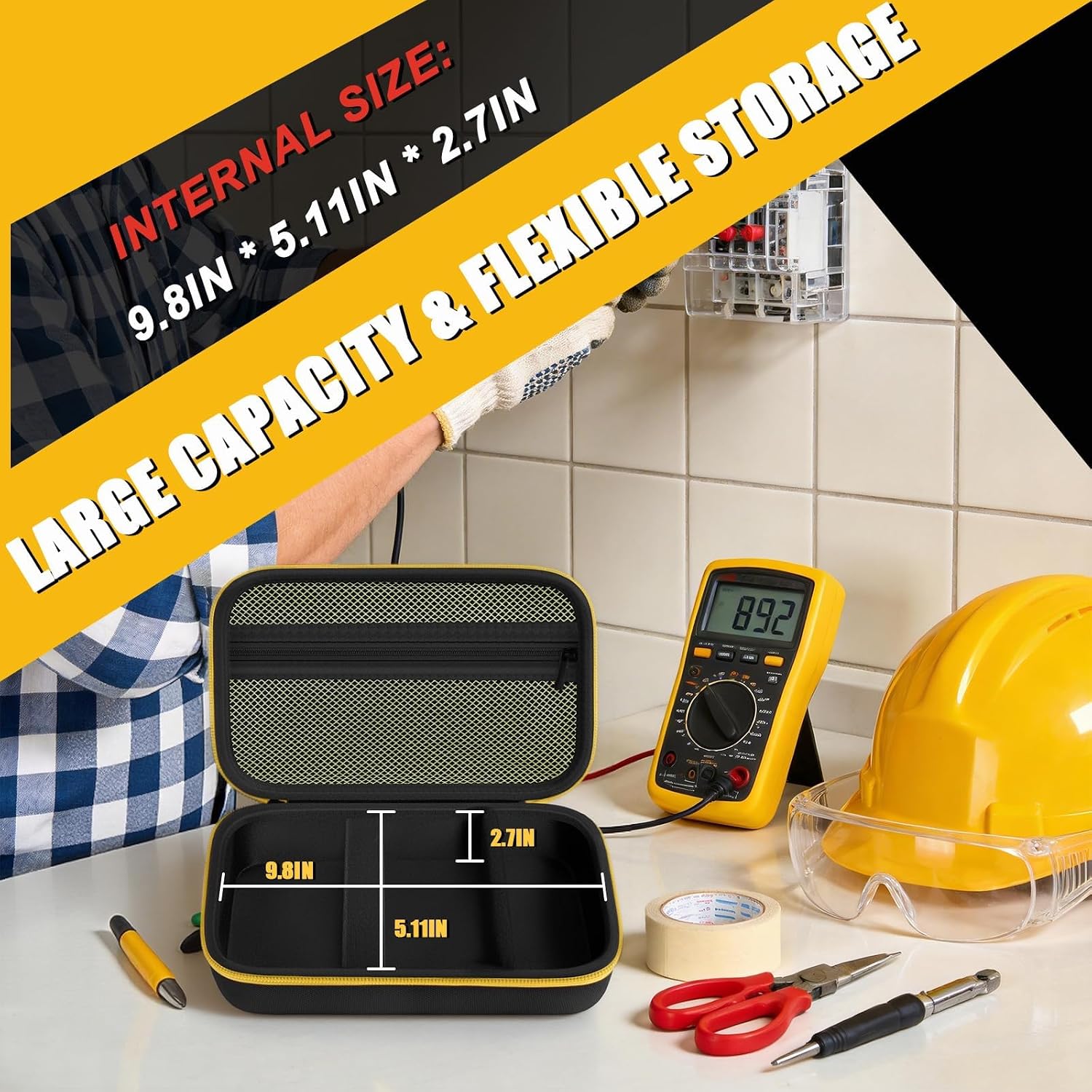 Comecase Hard Case for Fluke 87V/88V/15B+/17B+ and More Digital Multimeter