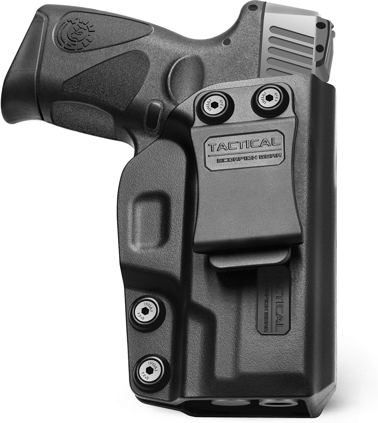 Tactical Scorpion Gear Polymer Concealed (IWB) | Adj. Cant & Retention | Inside Pants Holster: Fits Taurus Millennium G2 PT111 PT132 PT138 PT140