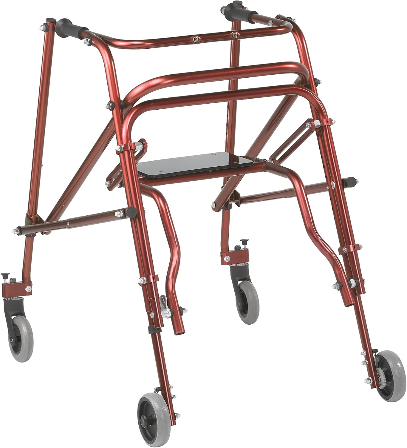 Inspired by Drive Nimbo 2G Posterior Walker with Seat, Wizard Purple, Small | Lightweight Posterior Walker with Padded Seat Lets Users Rest and Move Safely with Adjustable, Sturdy Support
