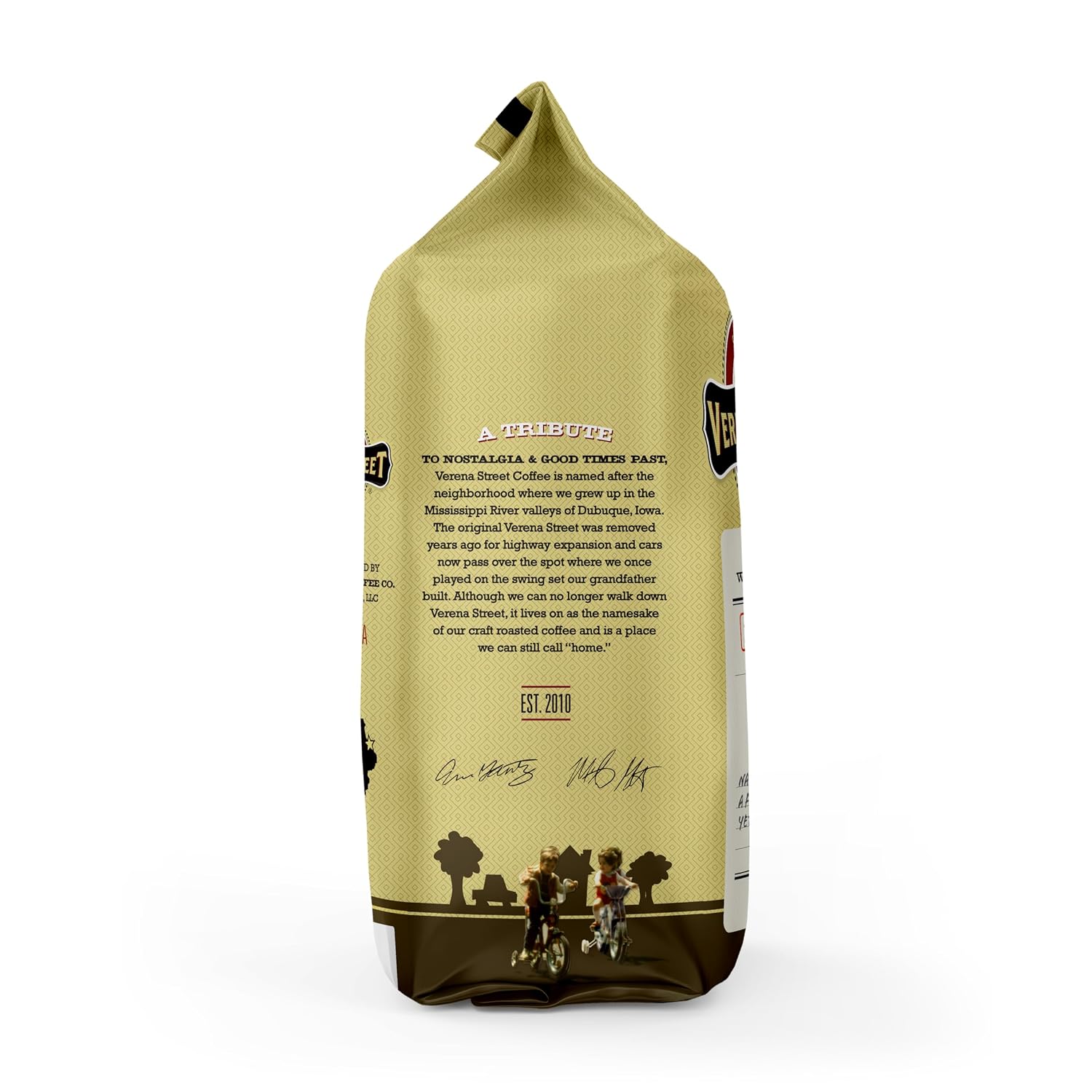 Verena Street 12 Ounce Flavored Ground Coffee, Mississippi Grogg, Medium Roast, Rainforest Alliance Certified Arabica Coffee