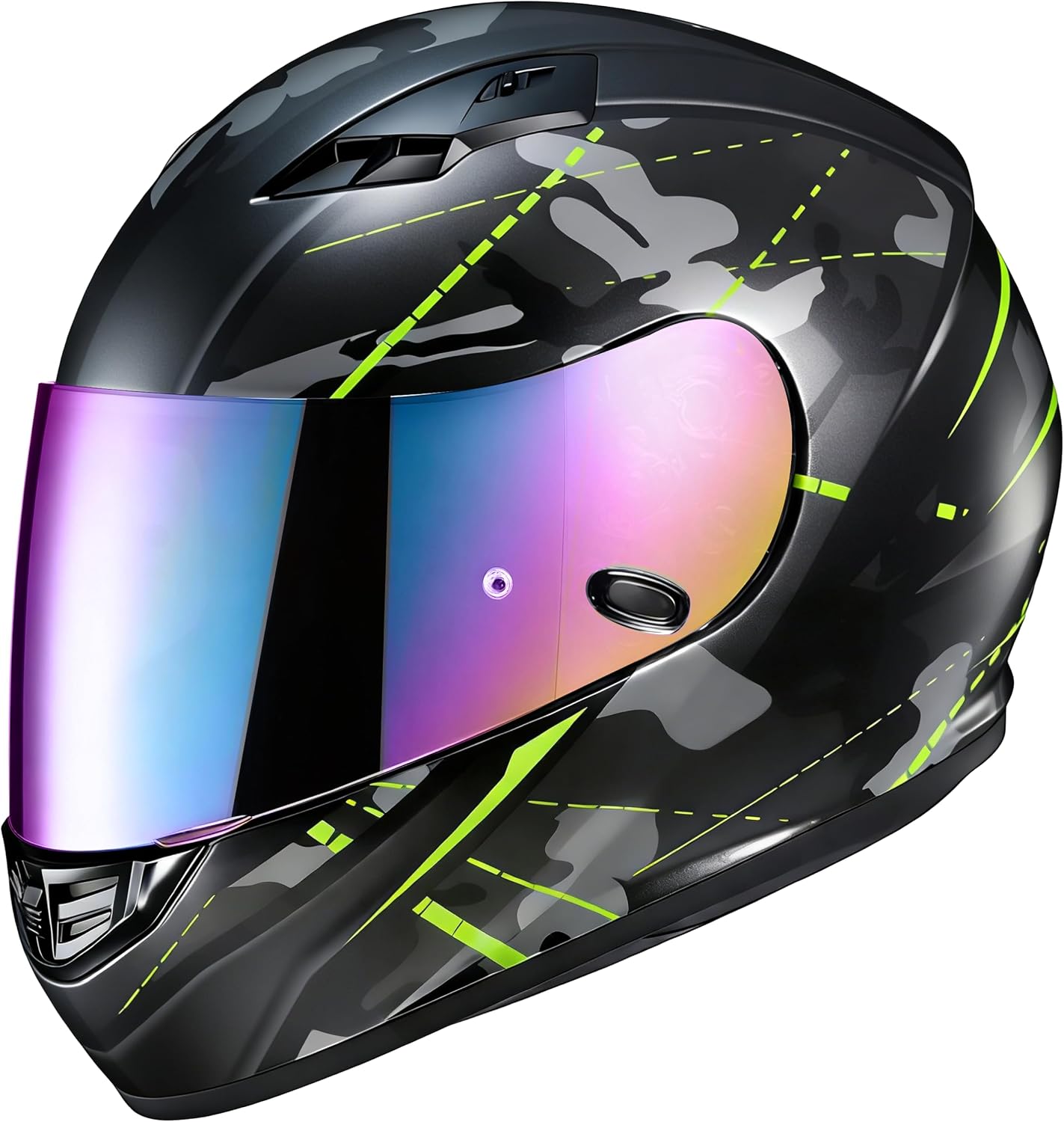 VCOROS Motorcycle Helmet Face Shield Visor Repalcement for HJ-09 CL-15 CL-17 CL-16 CL-SP AC-12 FS-10 CS-R1 IS-16 CS-R2 Shield (Smoke)
