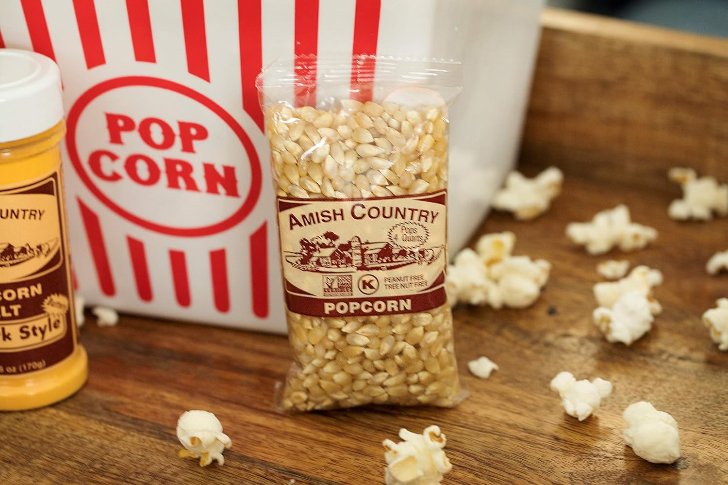 Amish Country Popcorn | 2 lb Bag | Baby White Popcorn Kernels | Small and Tender | Old Fashioned, Non-GMO and Gluten Free (Baby White - 2 lb Bag)