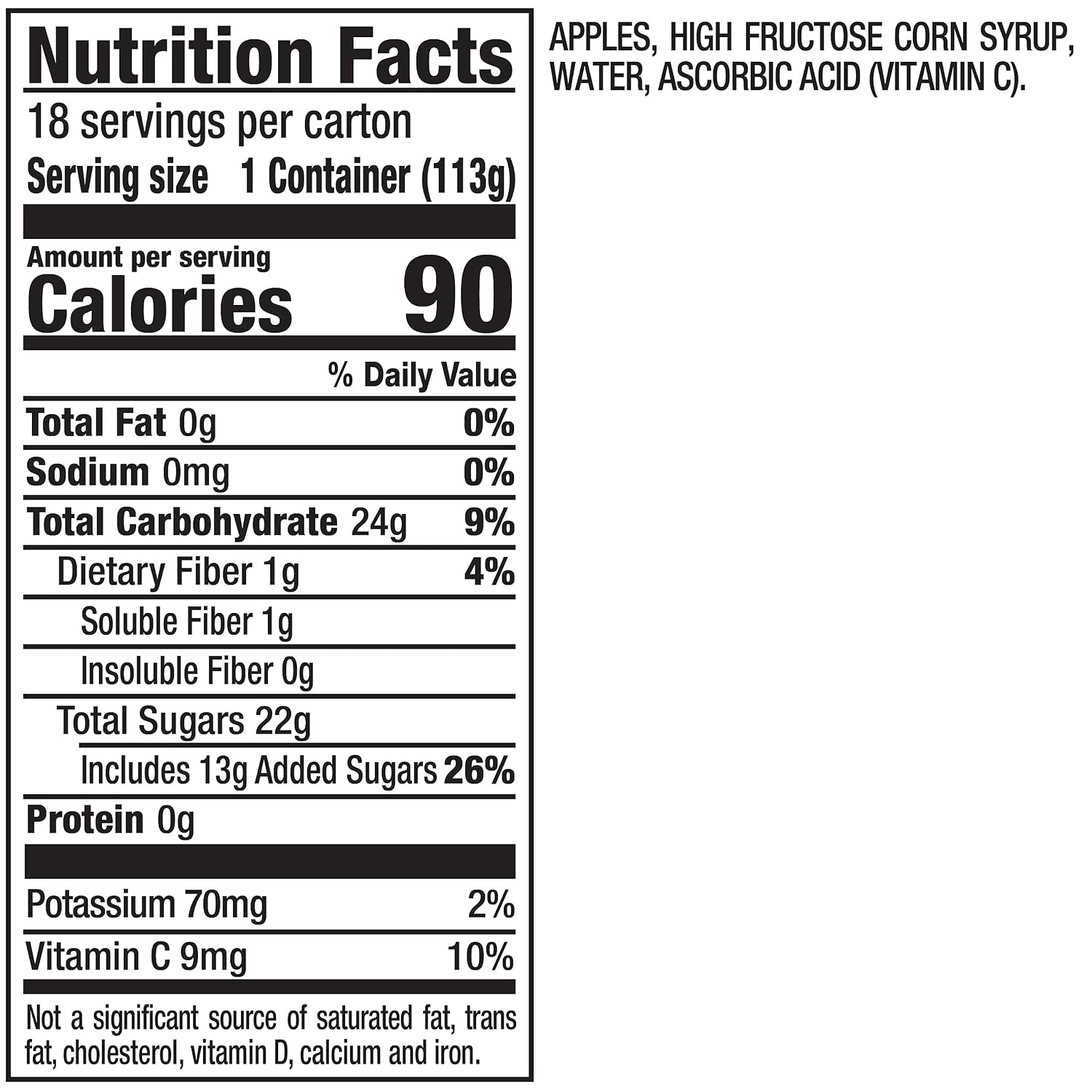 Mott's Applesauce, 4 Oz Cups, 36 Count, No Artificial Flavors, Good Source of Vitamin C, Nutritious Option for The Whole Family