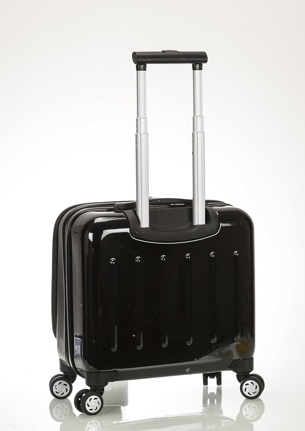 Rockland Revolution Hardside Rolling Computer Case, Carry-On, Silver