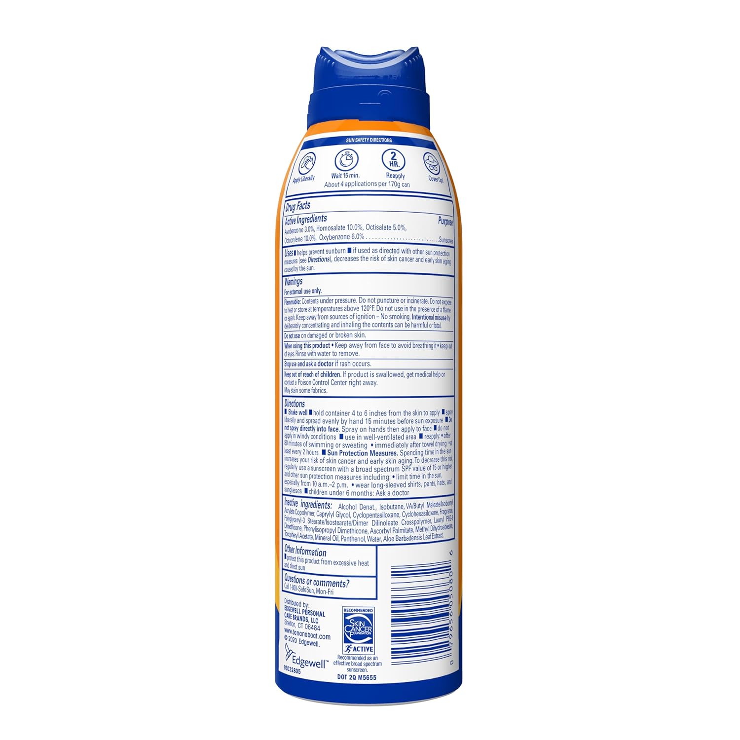 Banana Boat Sport SPF 100 Sunscreen Spray, 6 oz