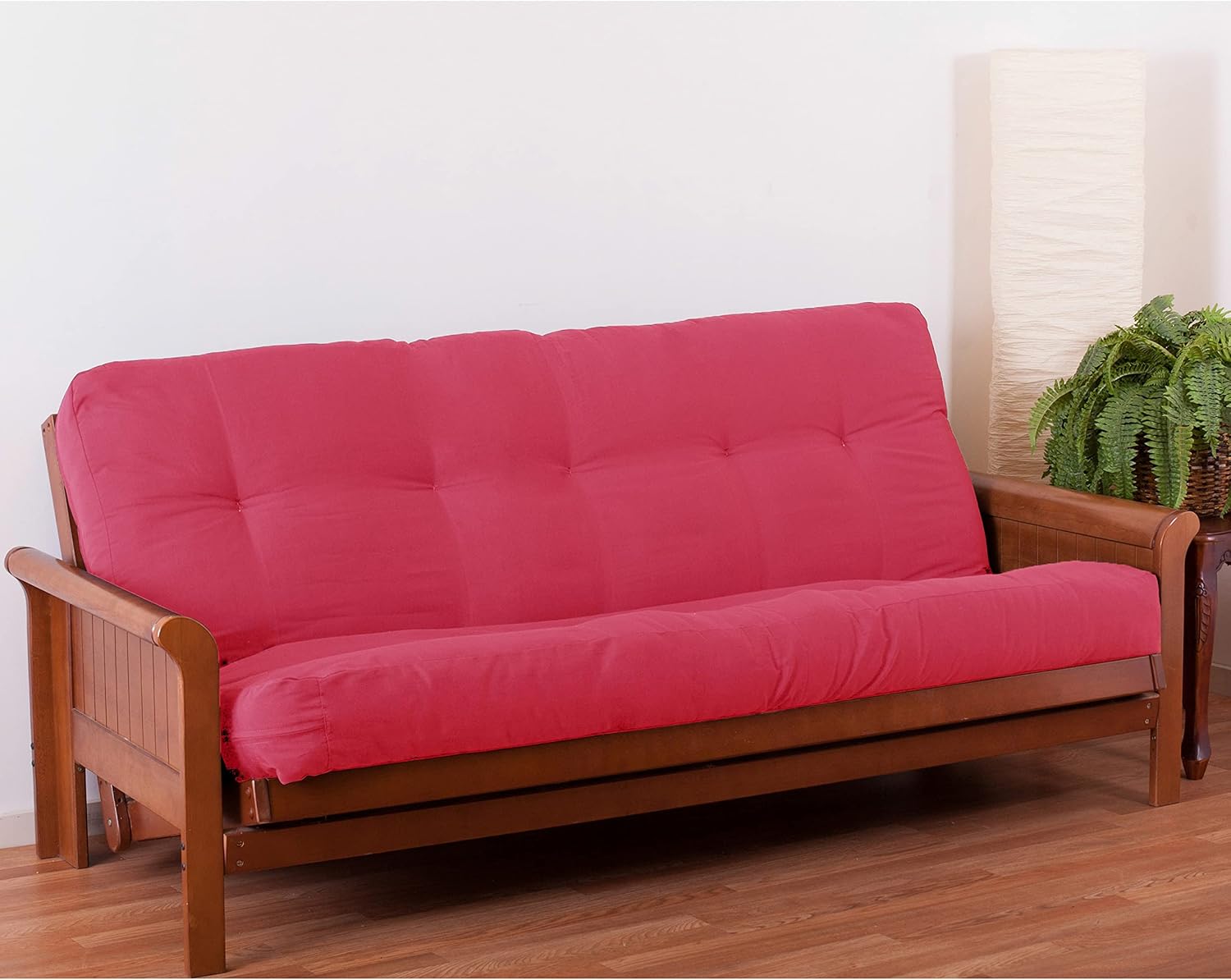Blazing Needles Renewal 7" Twill Futon Mattress, Full, Aqua Blue