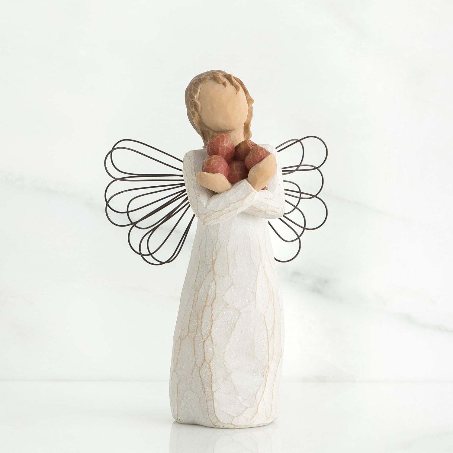 Willow Tree Angel of The Spirit, Sculpted Hand-Painted Figure | Hand-Painted Angel Figurine, Celebrating Friendship, Nature and Everyday Blessings, Sculpted by Artist Susan Lordi