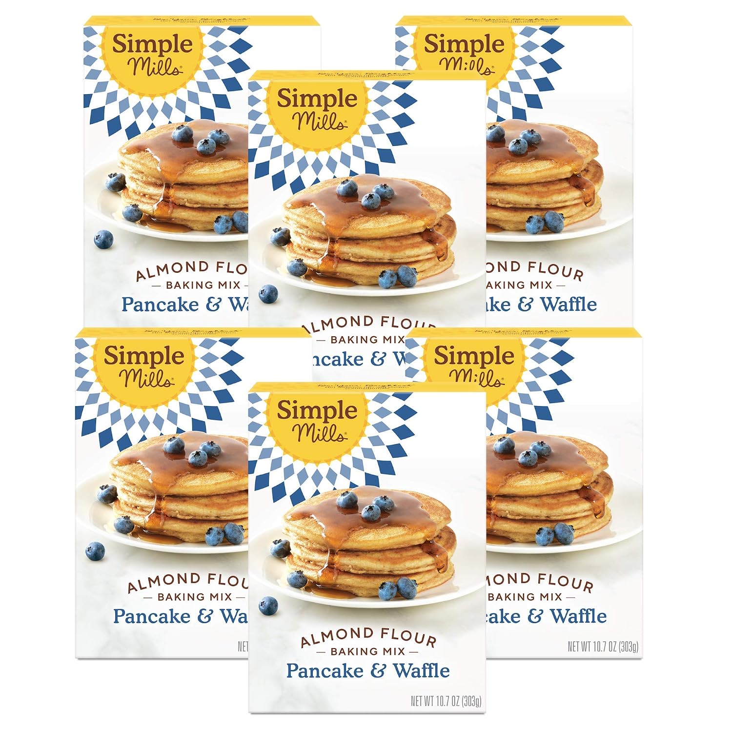 Simple Mills Almond Flour Pancake & Waffle Mix, Original - Gluten Free, Plant Based, Paleo Friendly, Breakfast 10.7 Ounce (Pack of 1)