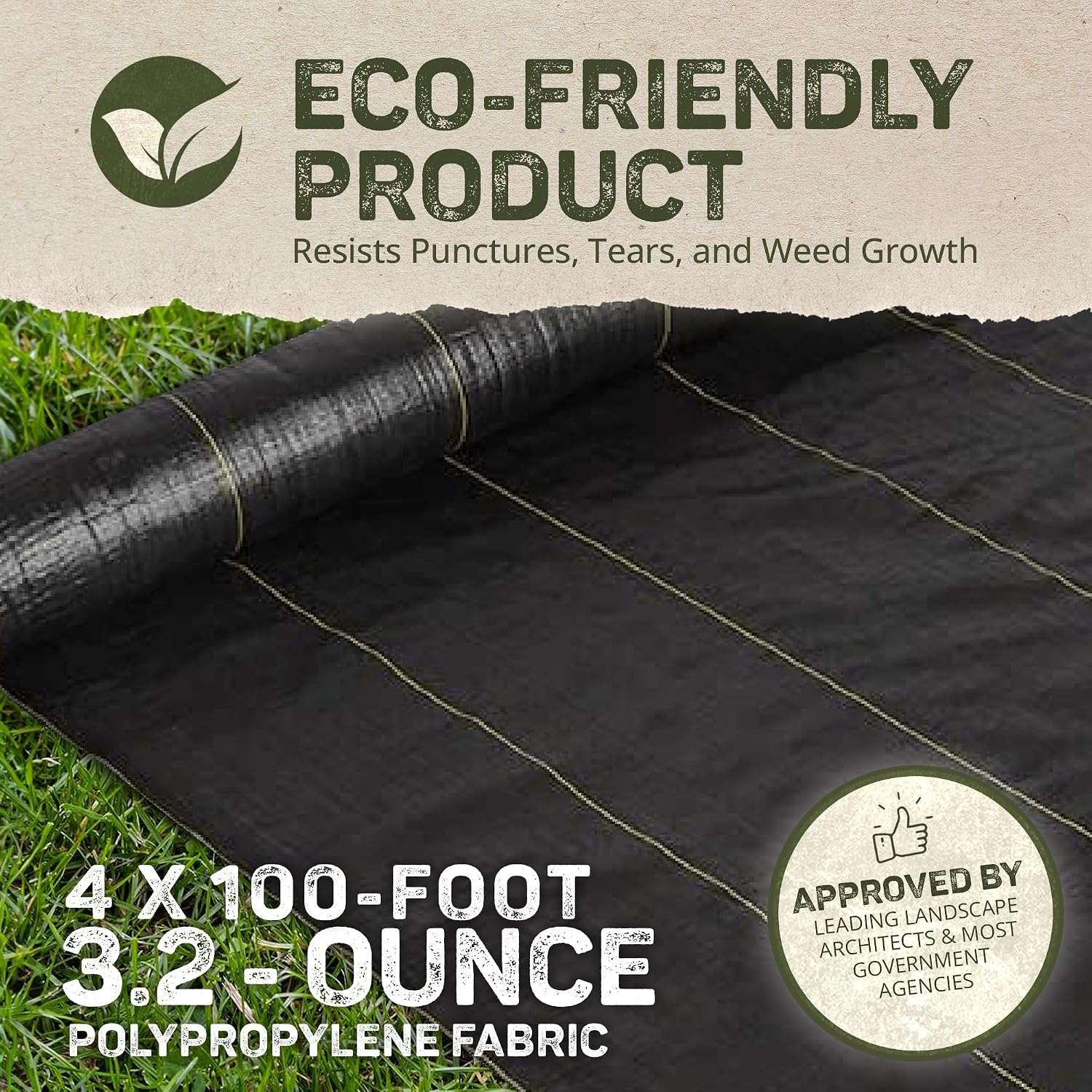 Fabric - Heavy Duty - 4 x 100 ft - Polypropylene