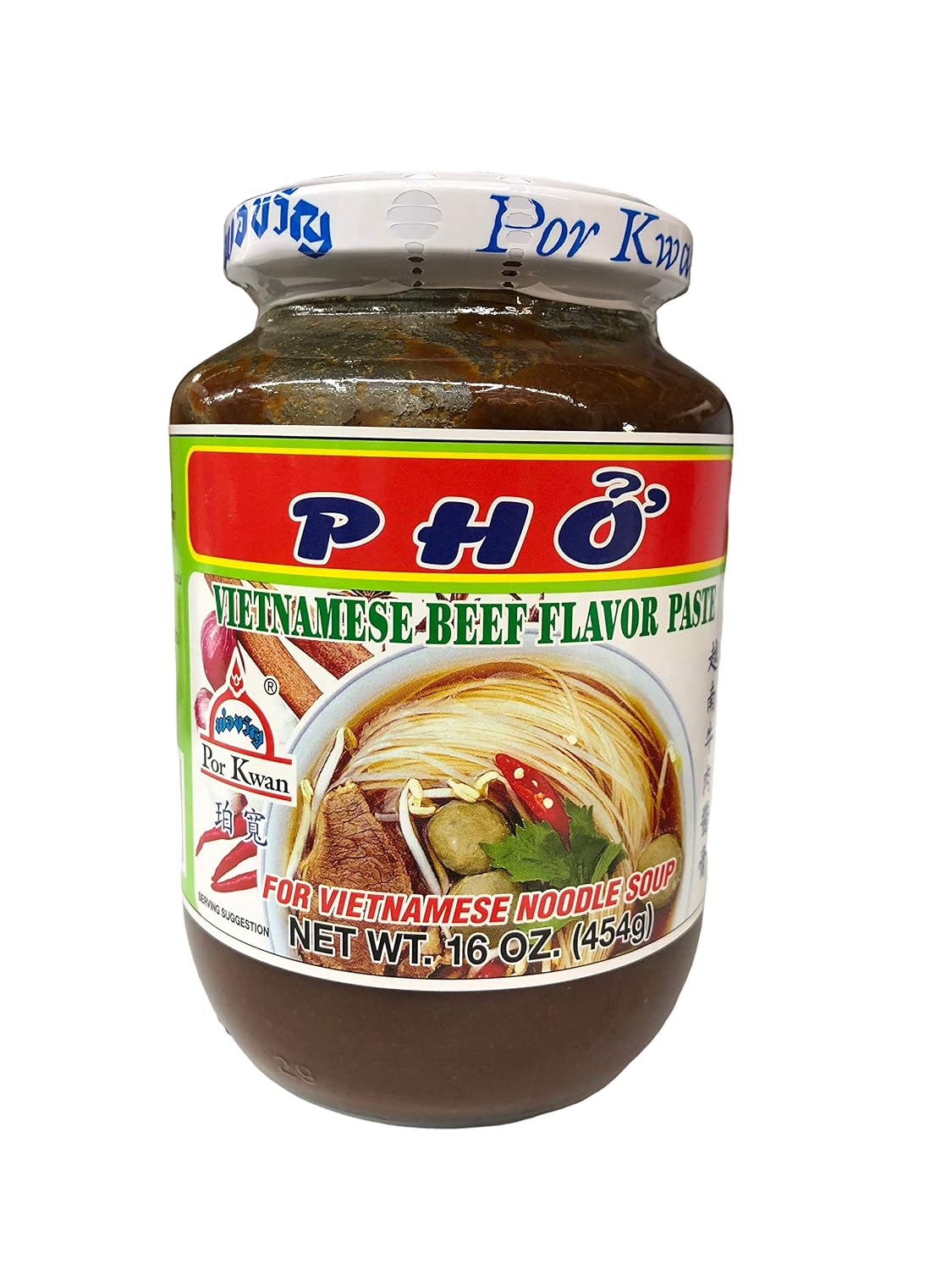 Por Kwan Pho Vietnamese Beef Flavor Paste for Noodle Soup, 1 lb