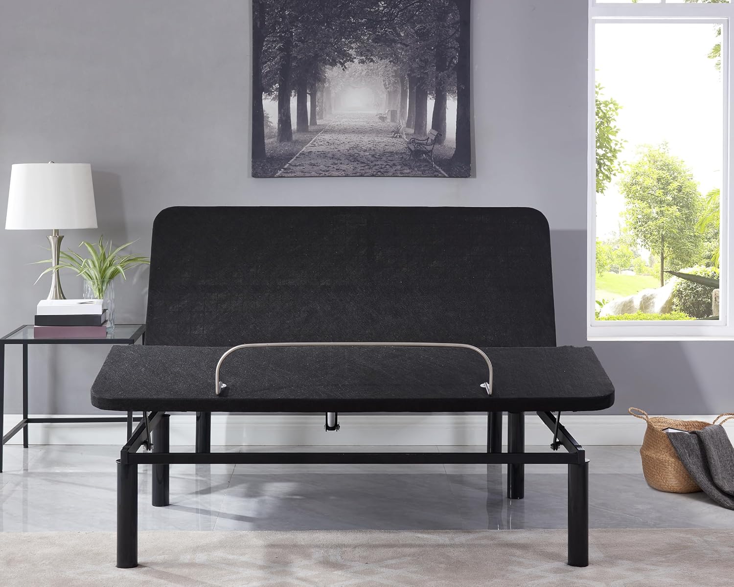 Naomi Home Idealbase Twin XL Adjustable Bed Frame with Lumbar Support | Twin Xl Adjustable Bed With Lumbar Support, Head & Foot Incline, Massage, Usb Ports, Wireless Remote & Zero Gravity
