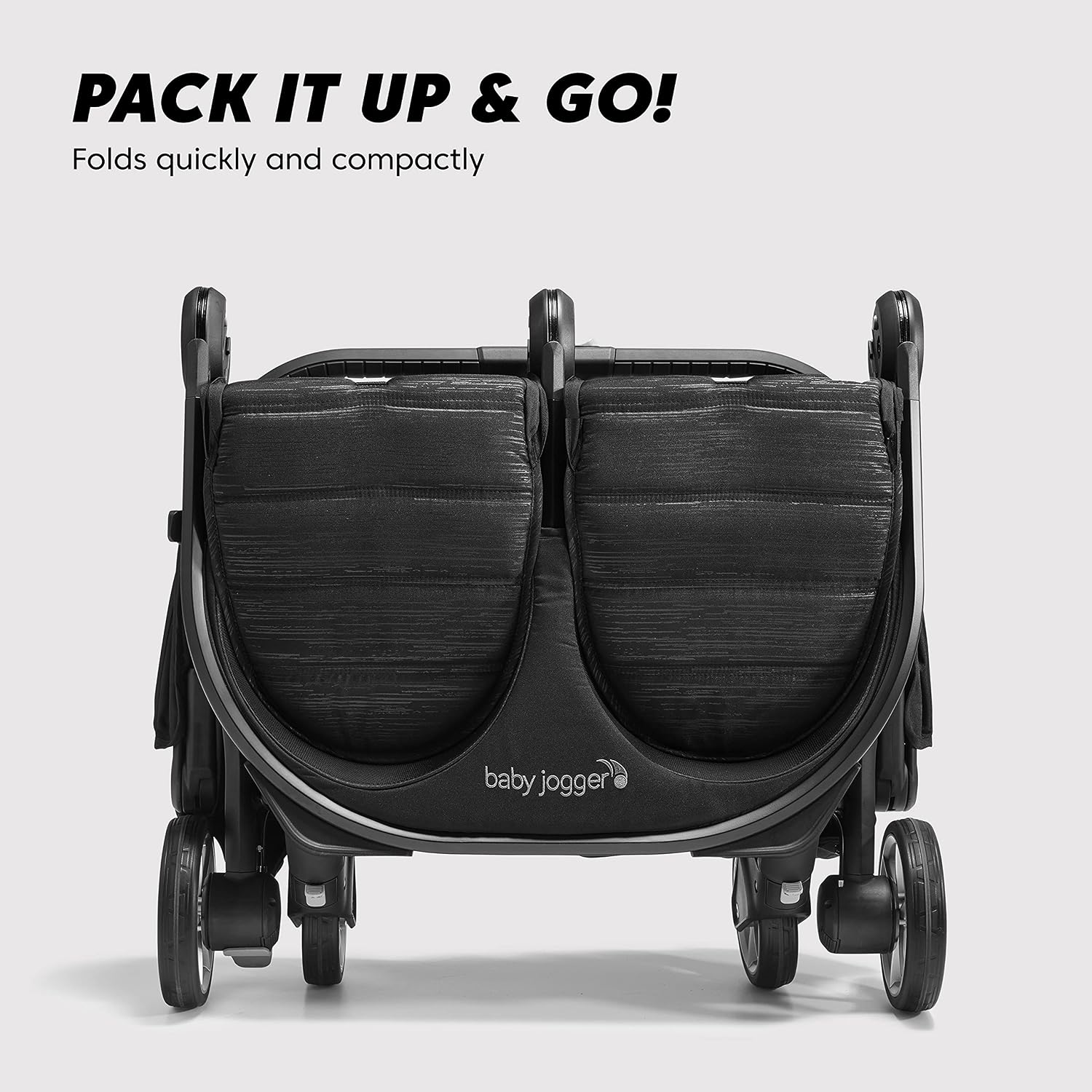 Baby Jogger® City Tour 2 Carry-On Approved Travel Stroller, Ultra-Compact Baby Stroller, Lightweight, Easy Fold, Baby Travel Essential, Pitch Black