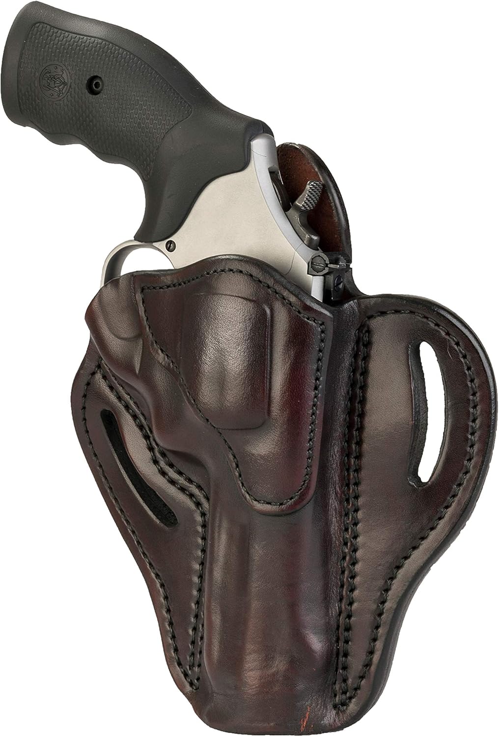 1791 Gunleather OWB K-Frame Holster Fits Ruger GP100, S&W 686, Model 66 | Right-handed leather belt holster also fits S&W 686, Model 66, L-Frame and Ruger Speed Six revolvers