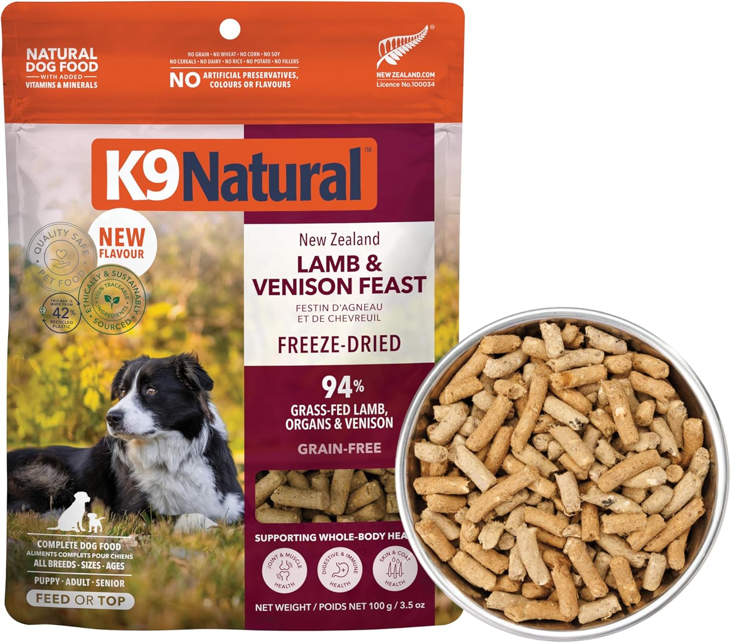 K9 Natural - Freeze Dried High Protein Grain-Free Dog Food Or Topper