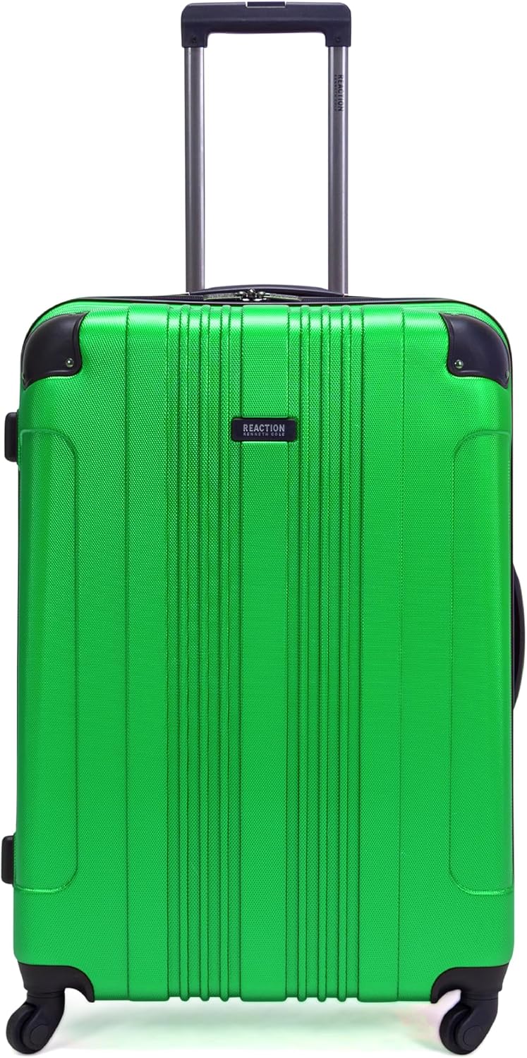 Kenneth Cole REACTION Out of Bounds Lightweight Hardshell 4-Wheel Spinner Luggage, Teal, 20-Inch Carry On