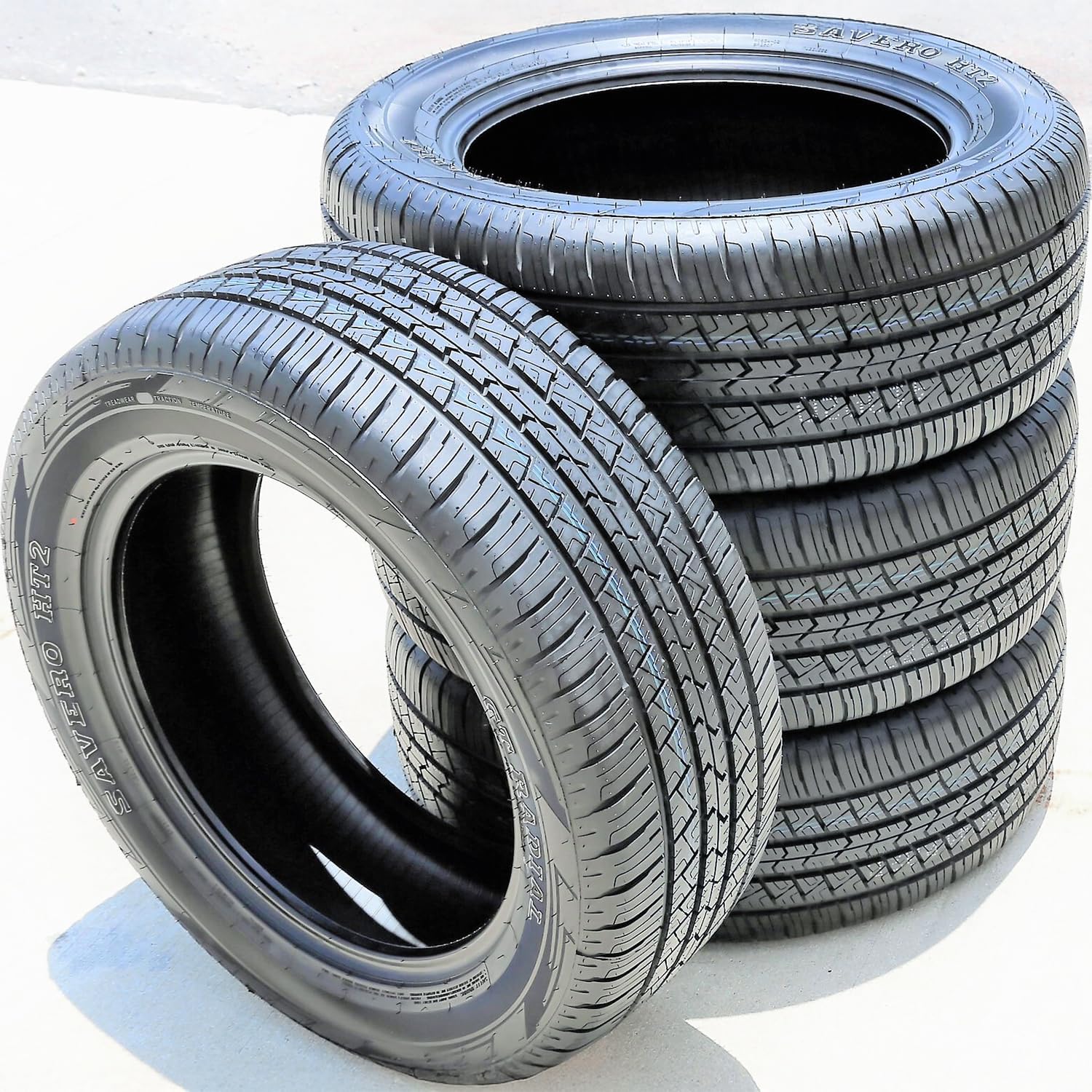 GT Radial Savero HT2 Tire - 215/70R15 97S | Passenger Touring All Season Traction 97S Rated Standard Load Radial Construction Black Sidewall Tire