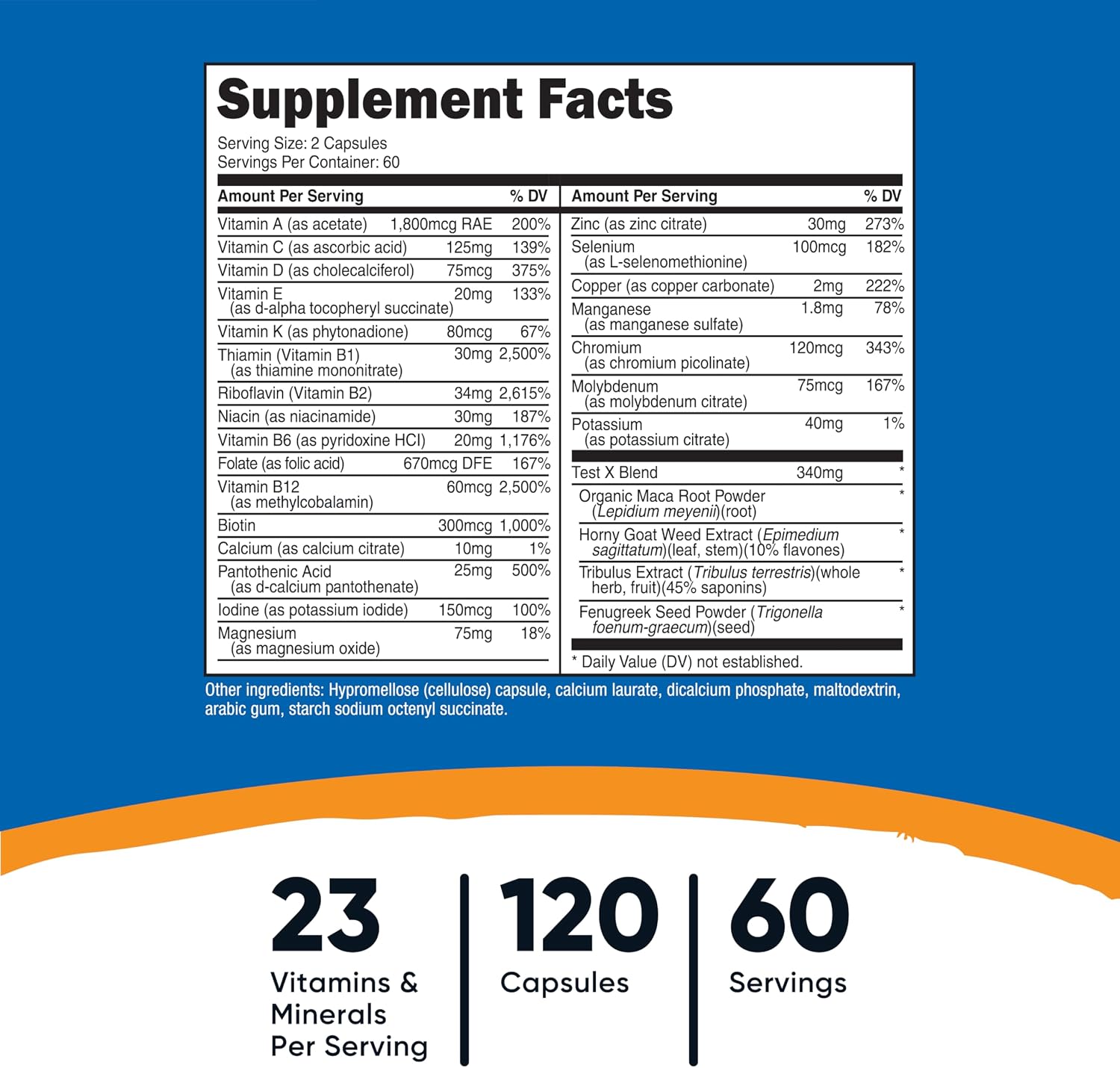 Nutricost Multivitamin for Men 120 Capsules, Vitamins and Minerals | For The Healthy Man