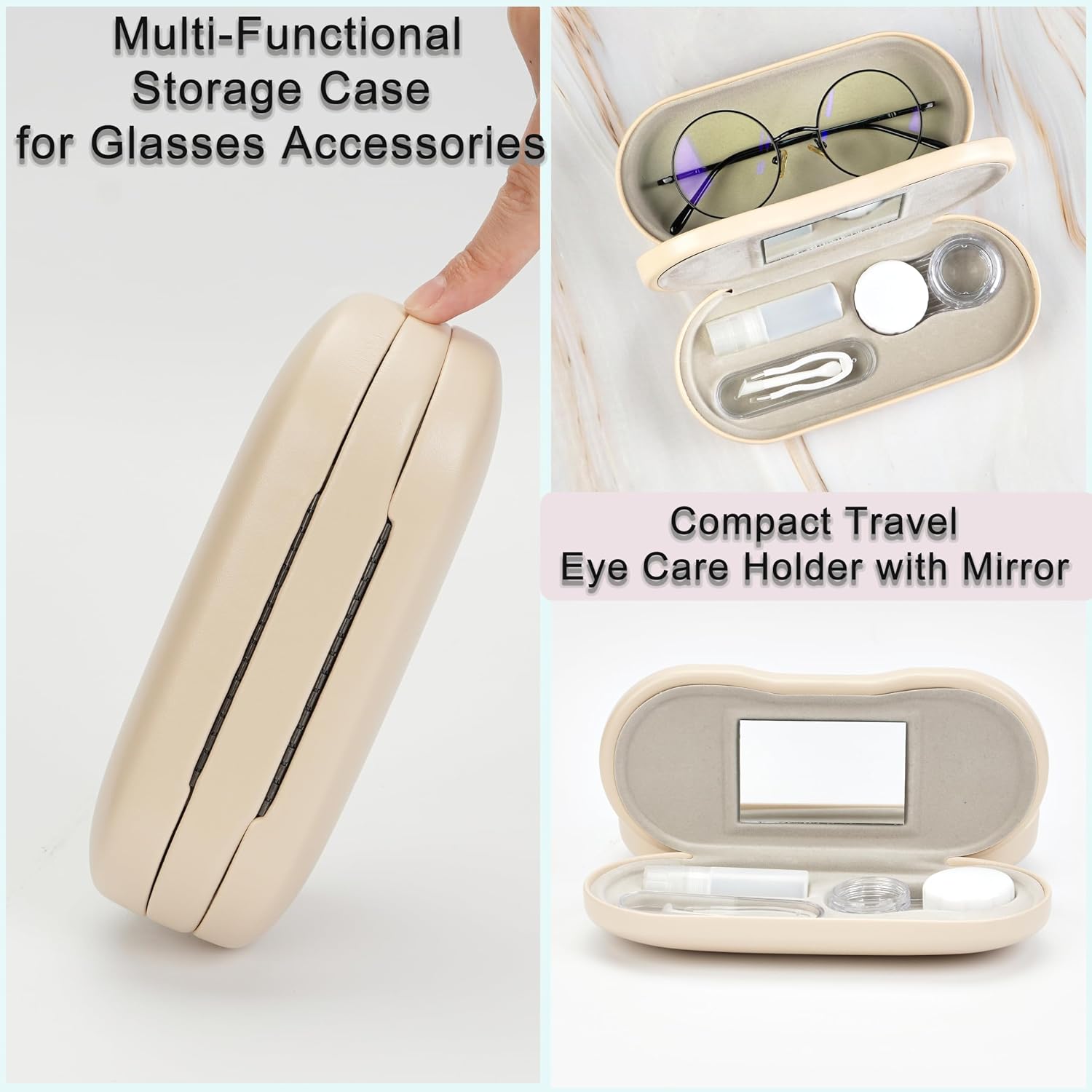 Lasiyanor Contact Lens Travel Kit with Cleaner Washer