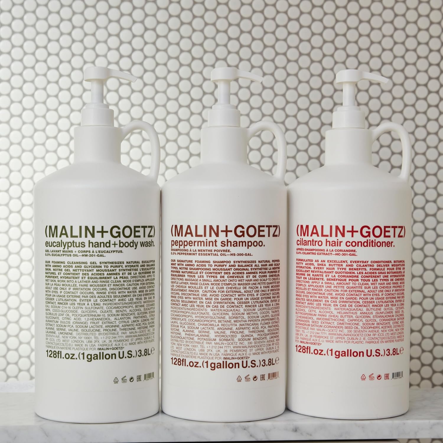 MALIN+GOETZ Clarifying Shampoo | Cool Peppermint Formula | Daily Cleanser with Amino Acids | For All Hair Types | Vegan, Sulfate-Free & Unisex